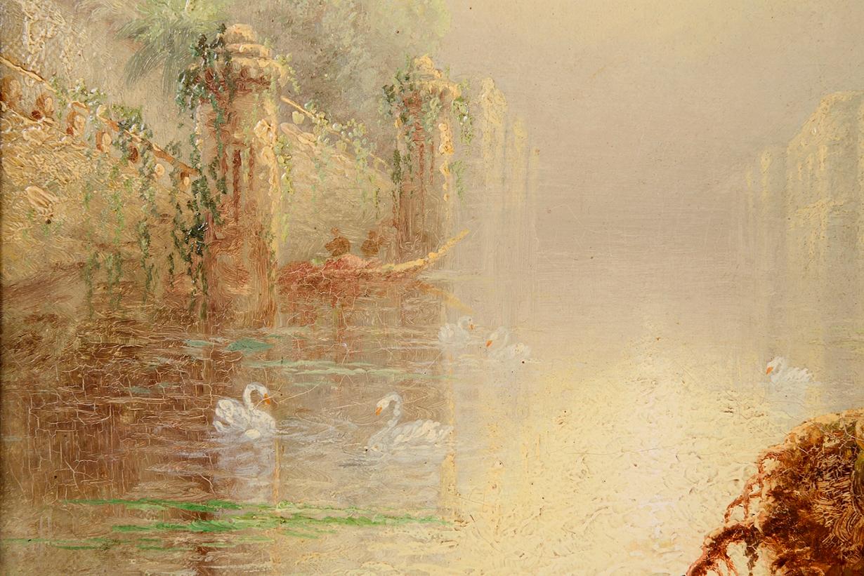 Pair of 19th Century Oil on Canvas Capriccios Paintings of Venice, by James Salt 3