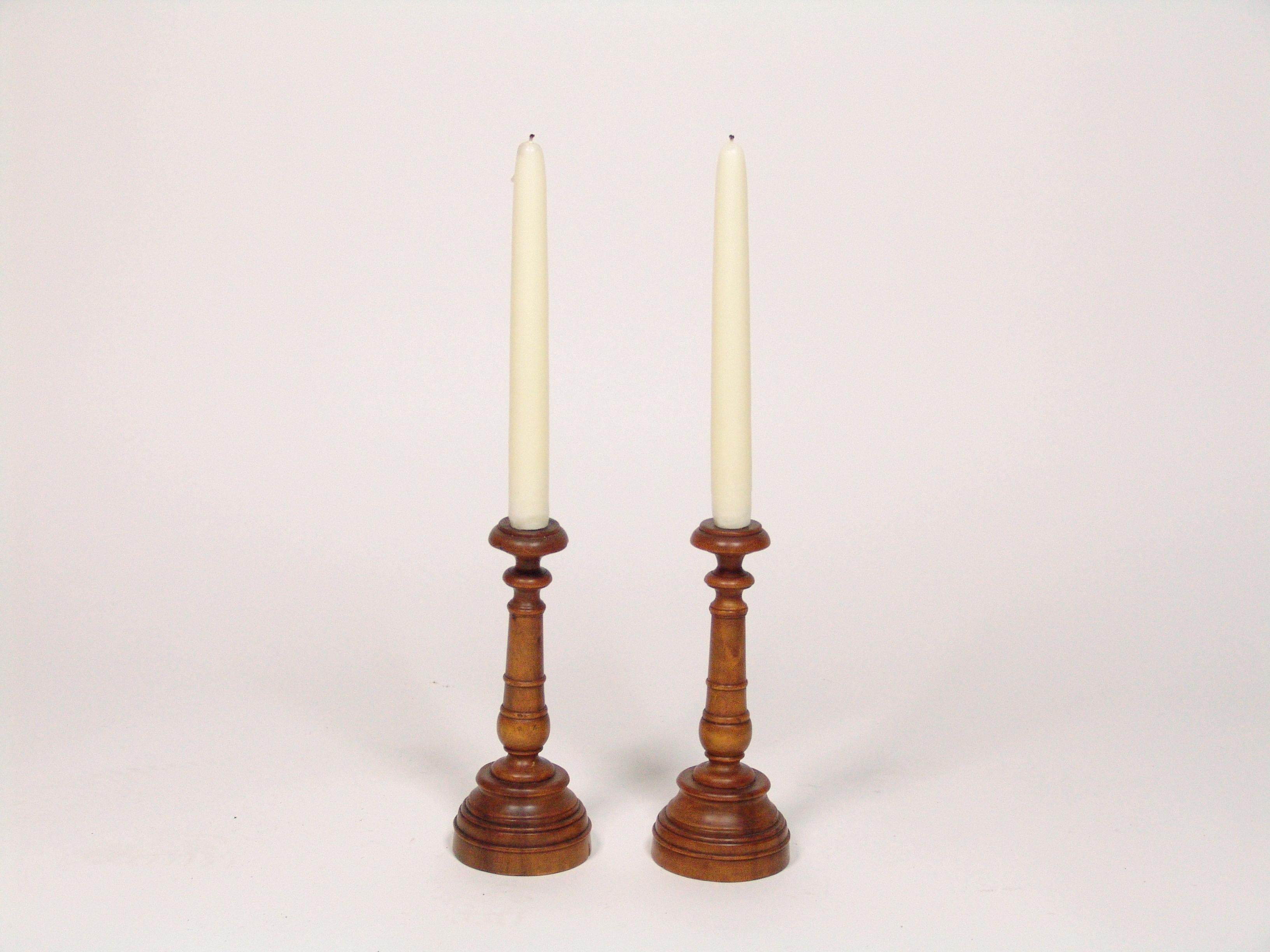 Pair of 19th Century Olivewood 