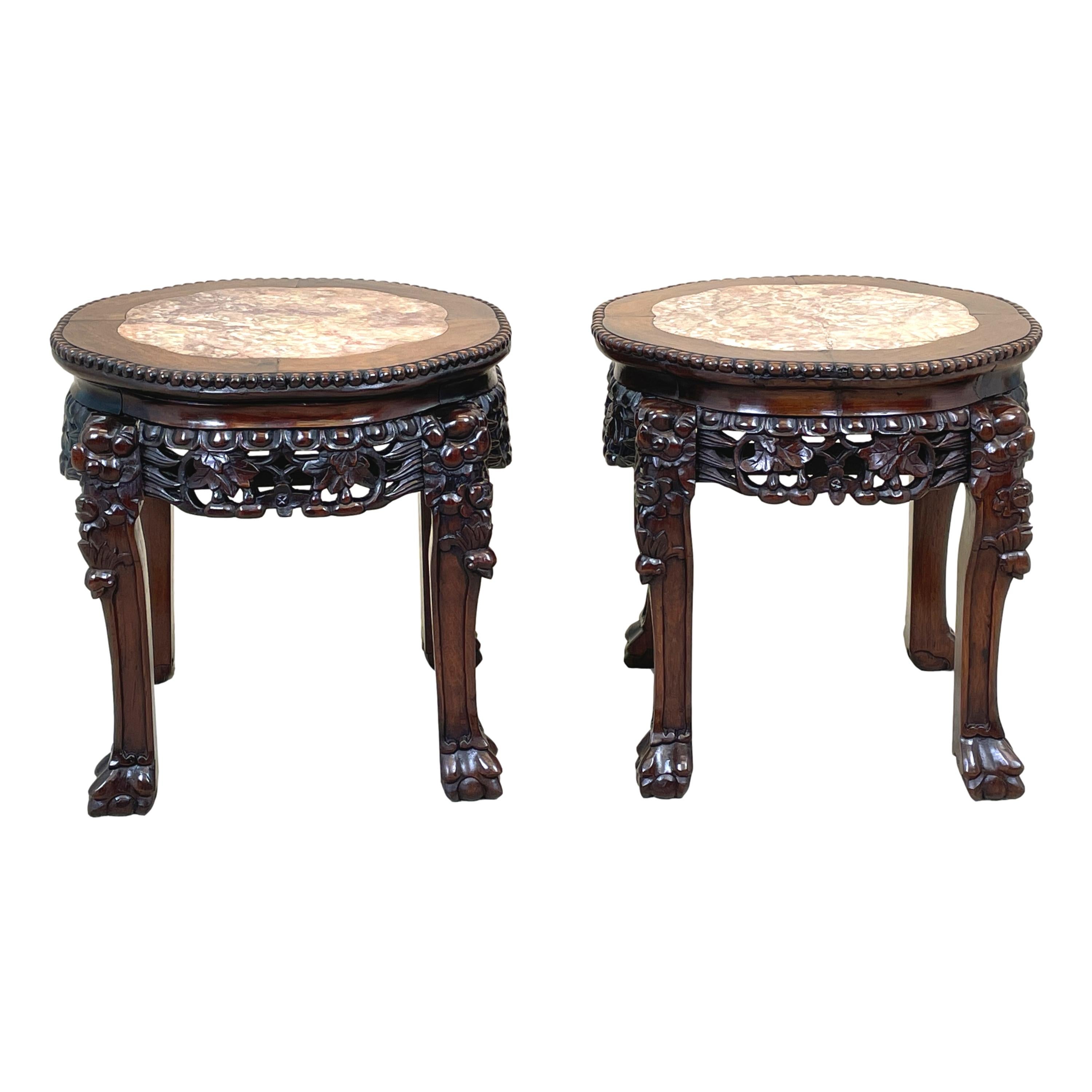 Pair of 19th Century Oriental Hardwood Coffee Tables 3