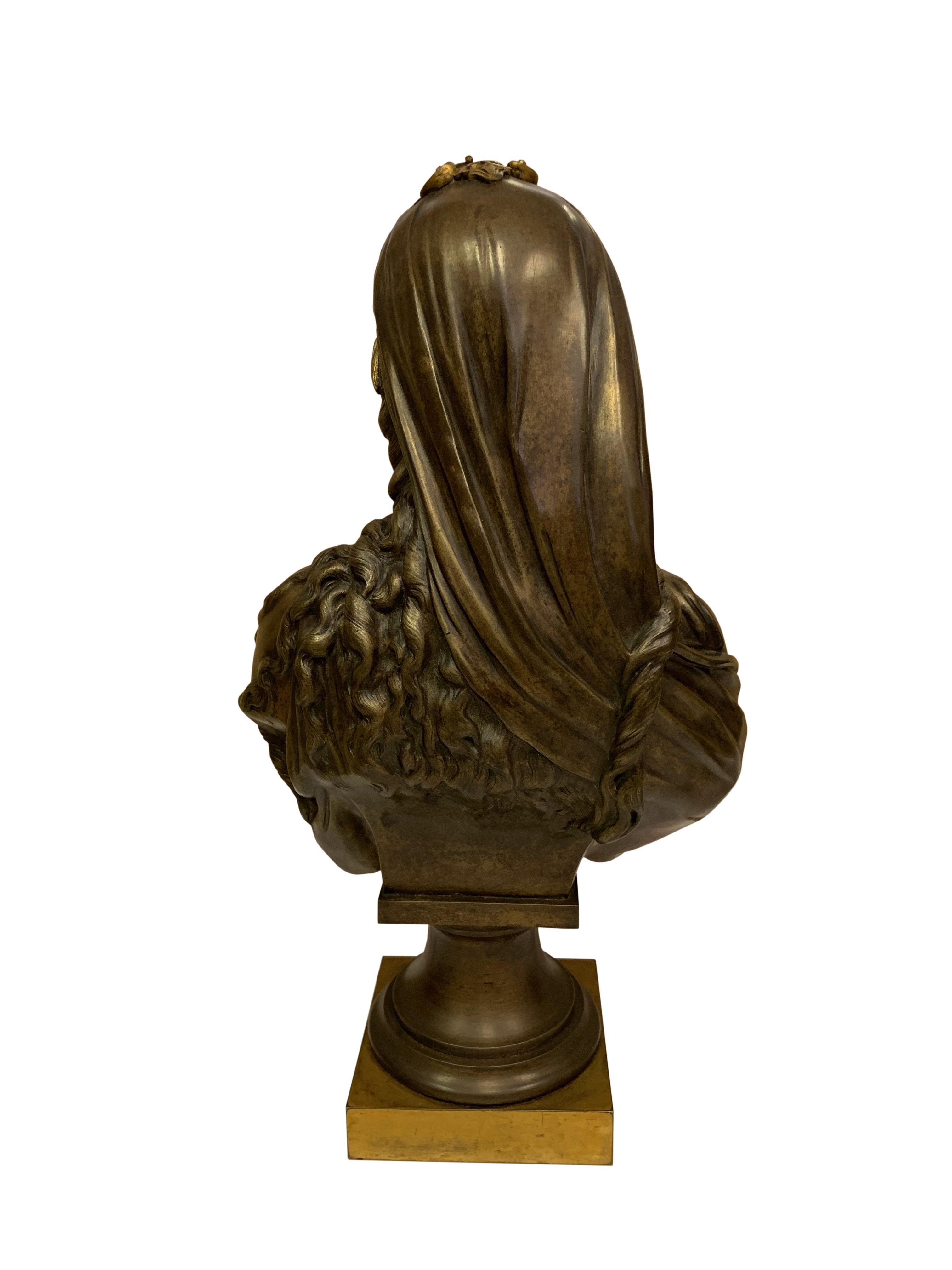 Paire de bustes orientalistes en bronze du XIXe siècle en vente 3