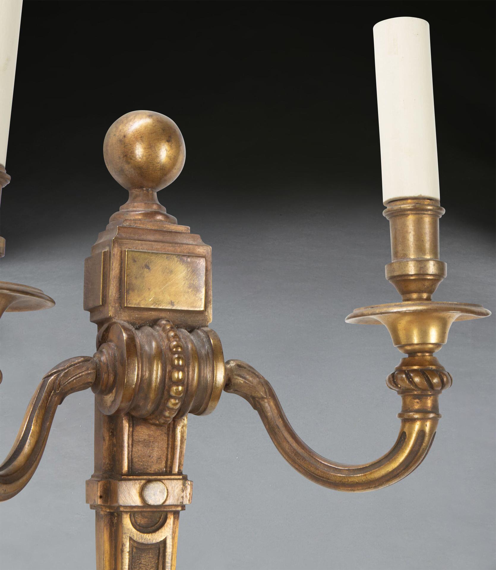 Pair of 19th Century Ormolu Wall Lights For Sale 2