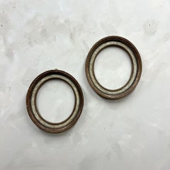 Pair of 19th Century Oval Painted Frames