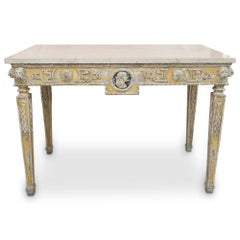 Pair of 19th Century Painted Neoclassical Console Tables