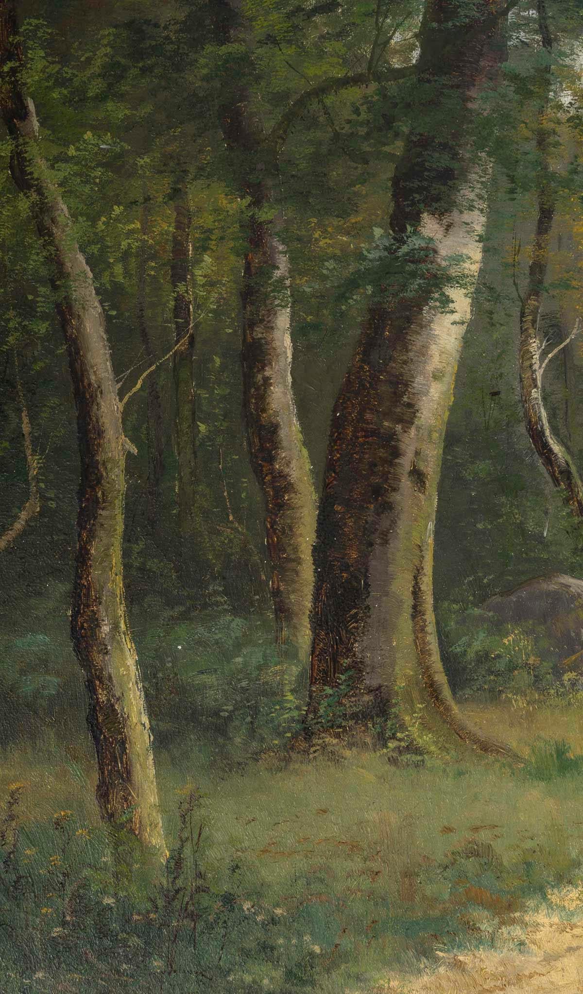 Paar Gemälde des 19. Jahrhunderts, signiert Emile Ballue (1820-1886). im Angebot 3