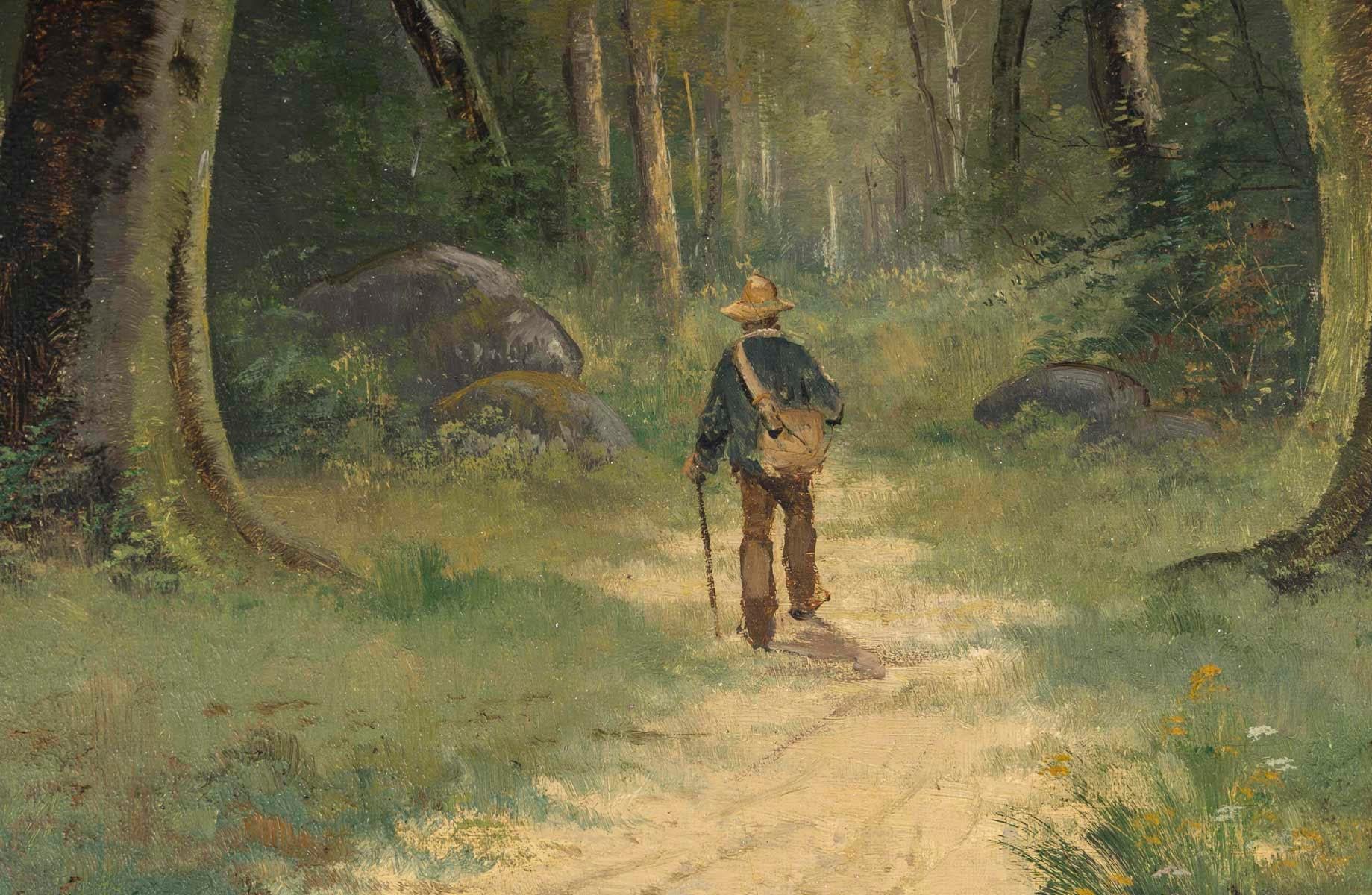 Paar Gemälde des 19. Jahrhunderts, signiert Emile Ballue (1820-1886). im Angebot 1