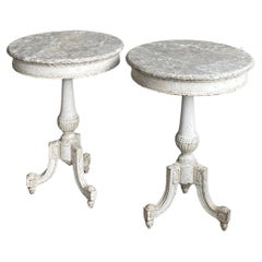 Pair of 19th Century Patinated Side Tables