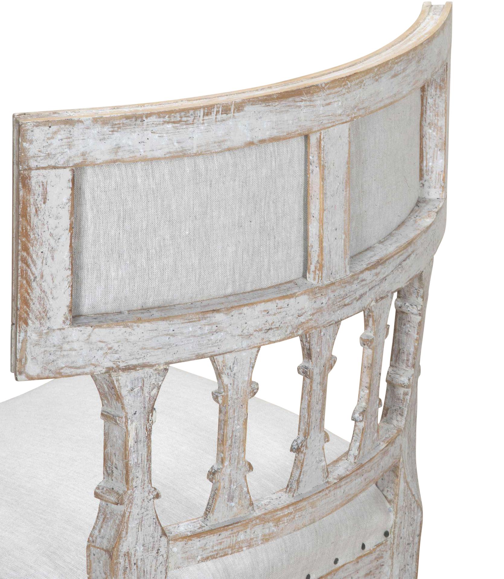 Svedese Coppia di sedie Klismos gustaviane del XIX secolo in vendita