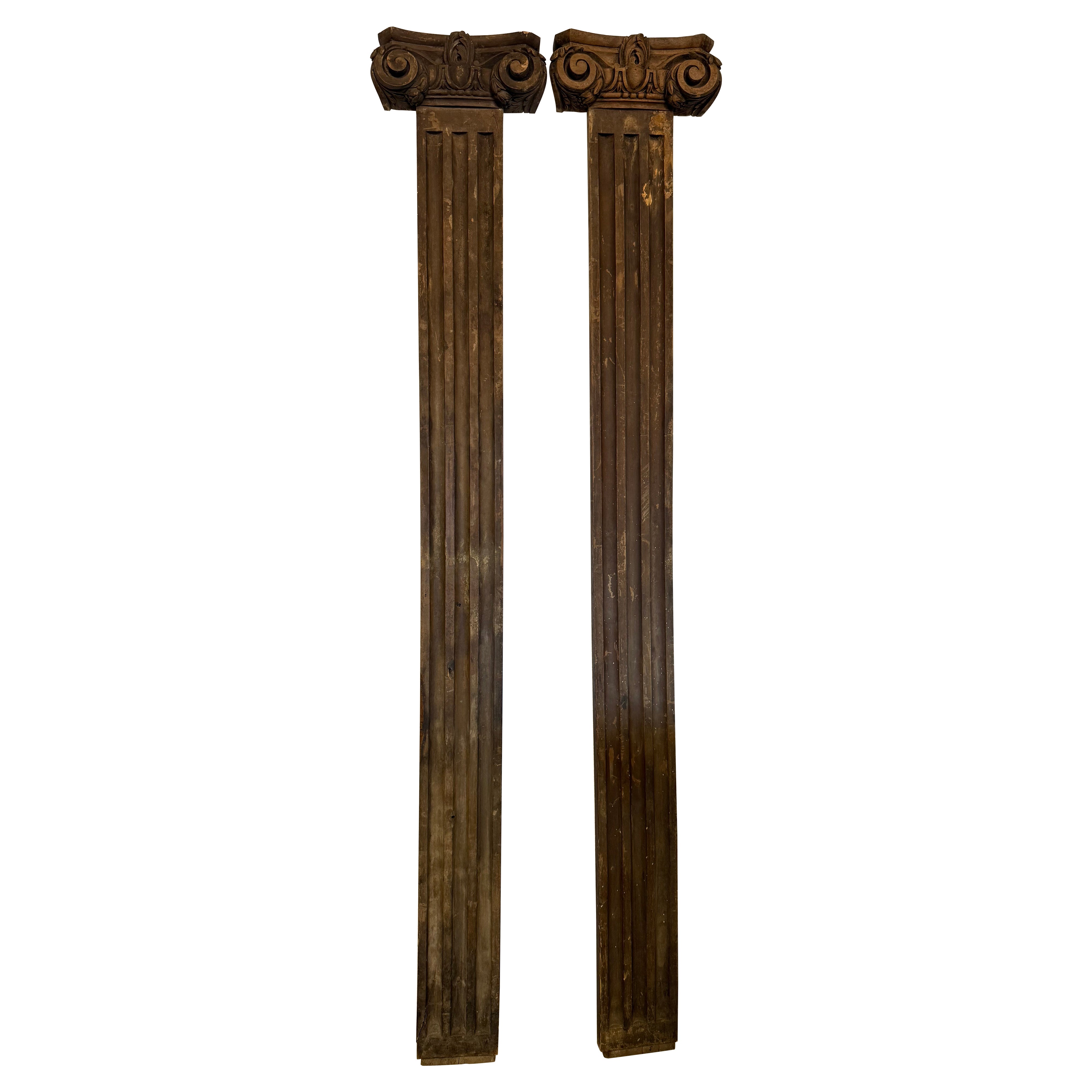 Pair Of 19th Century Pilasters For Sale