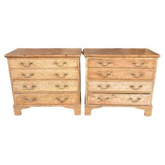 Pair of 19th century pine chests