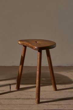 Pair of 19th Century pine vernacular stools