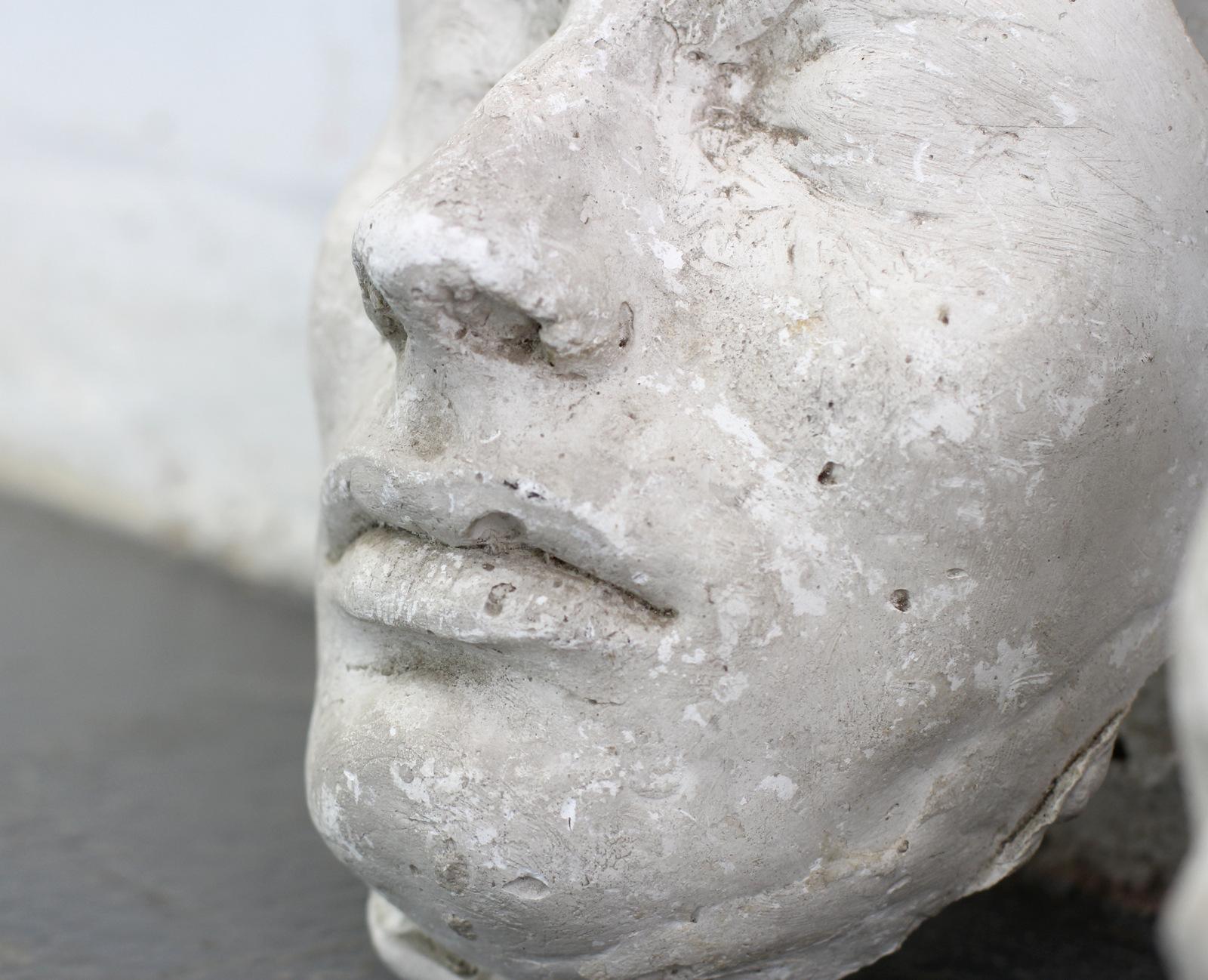 Late 19th Century Pair of 19th Century Plaster Death Masks