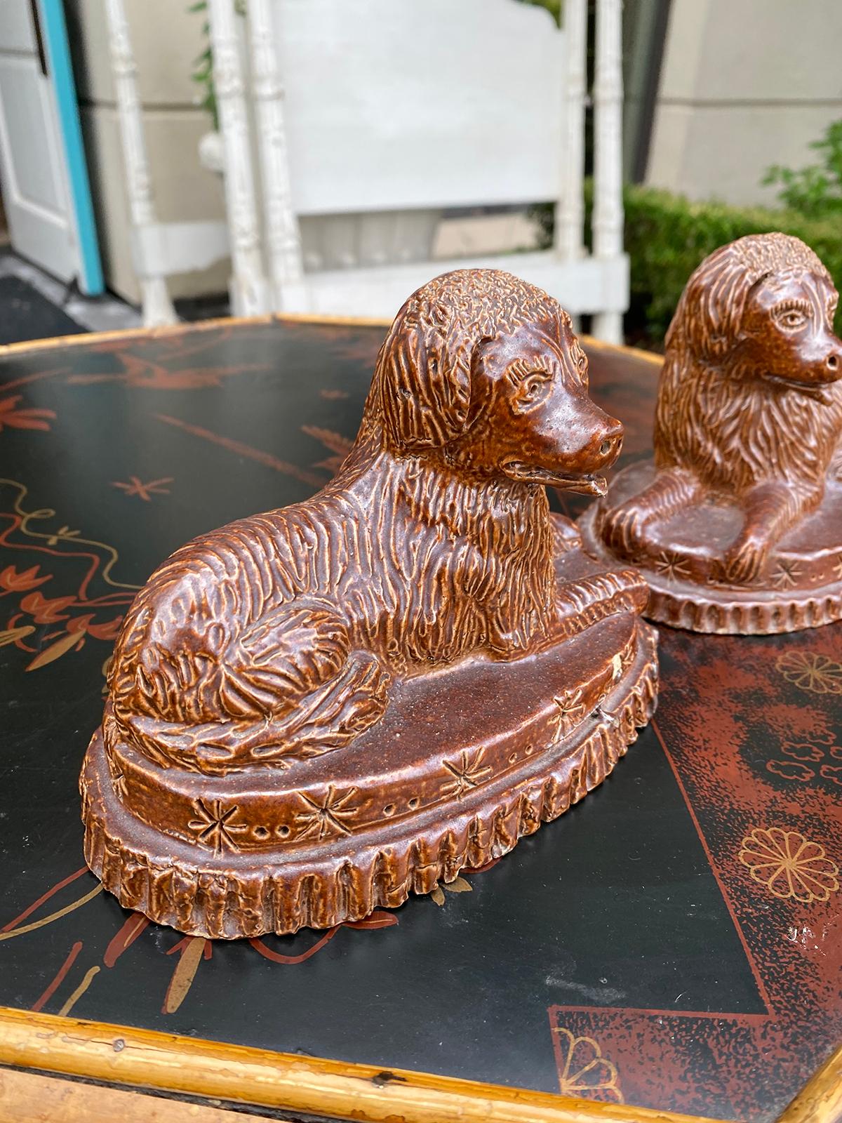 Pair of 19th Century Porcelain Dogs 3