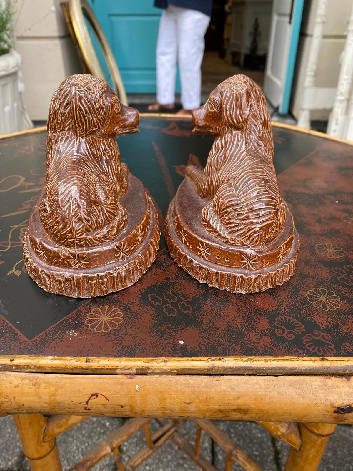 Pair of 19th Century Porcelain Dogs 5
