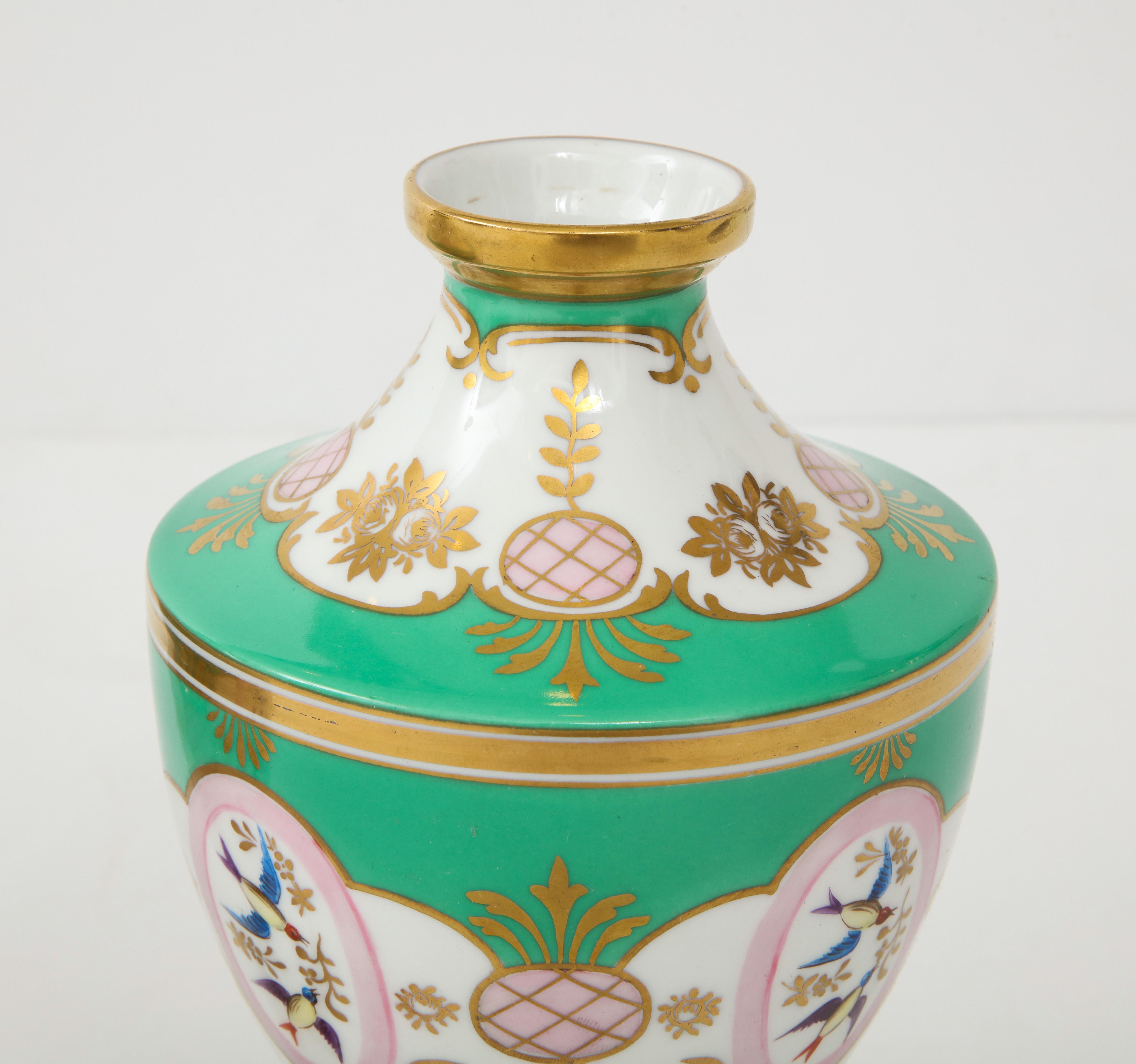Pair of 19th Century Porcelain Urn Vases 1