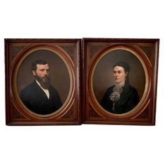 Pair of 19TH Century Portraits by George Harvey