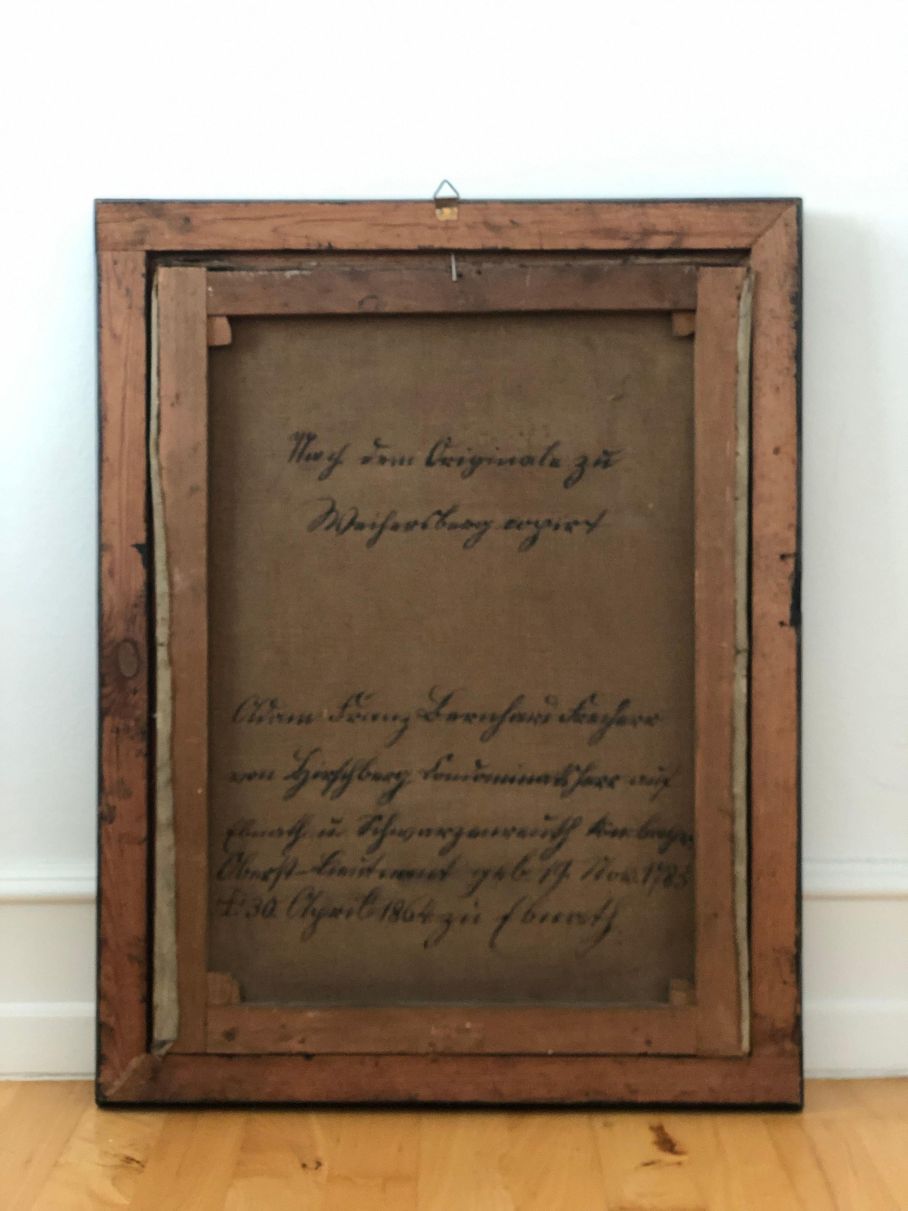 Pair of 19th-Century Portraits of a German Baron and Baroness For Sale 10