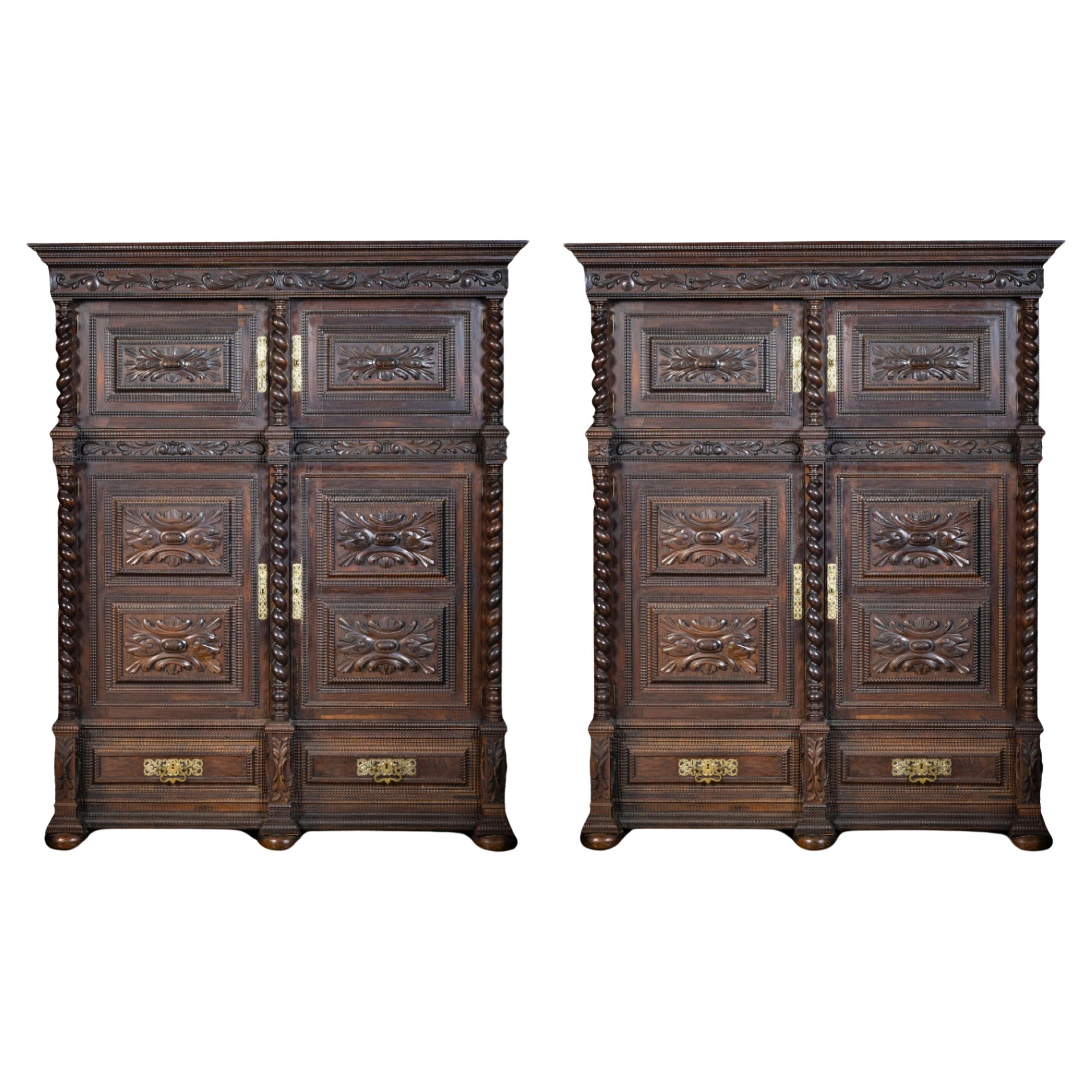 PAIR OF 19th Century PORTUGUESE CABINETS For Sale