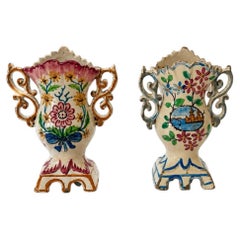 Pair of 19th Century Portuguese Faience Vases