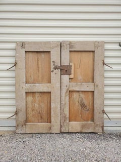 Pair of 19th Century Mexican Mesquite & Pine Windows