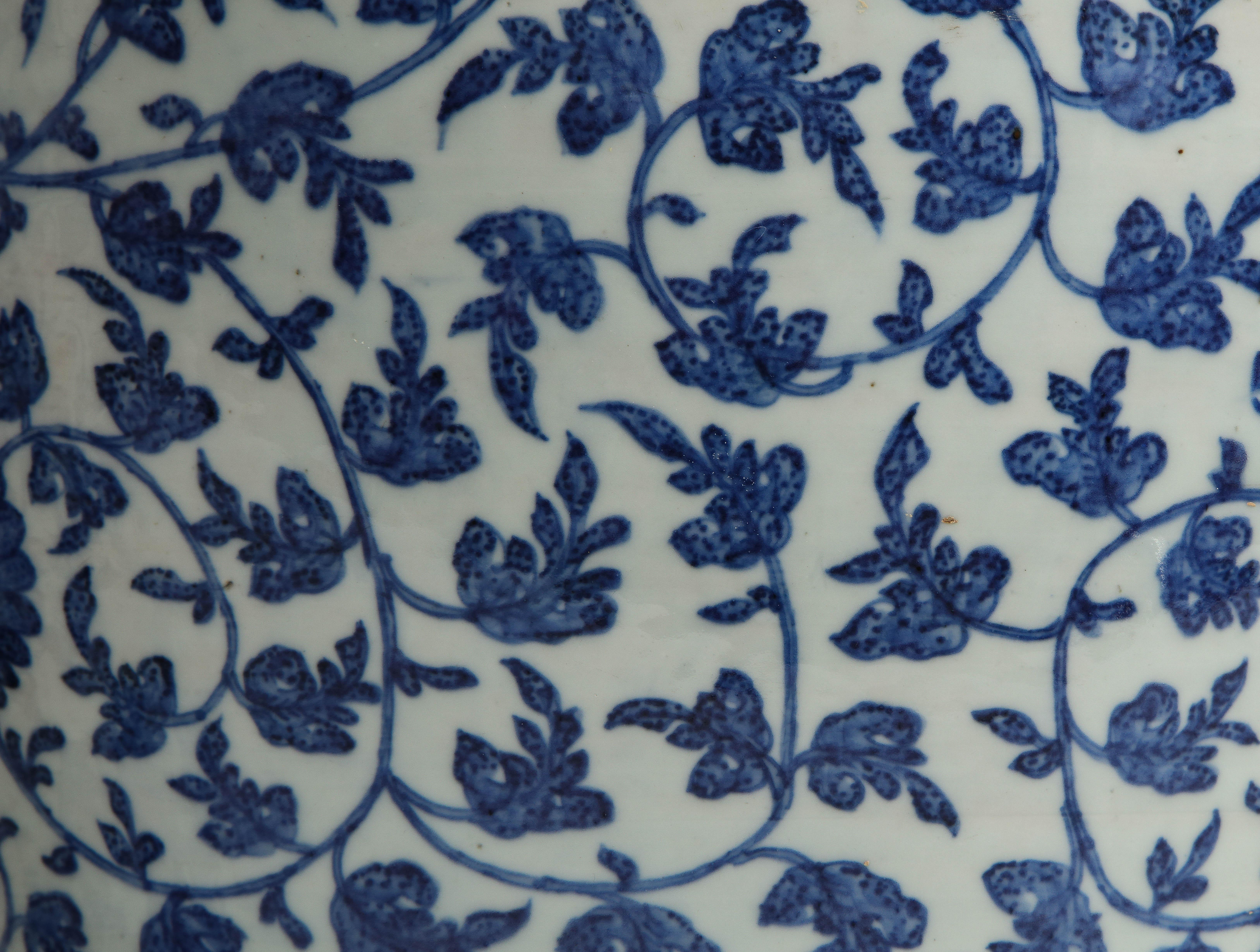 asian blue and white vases