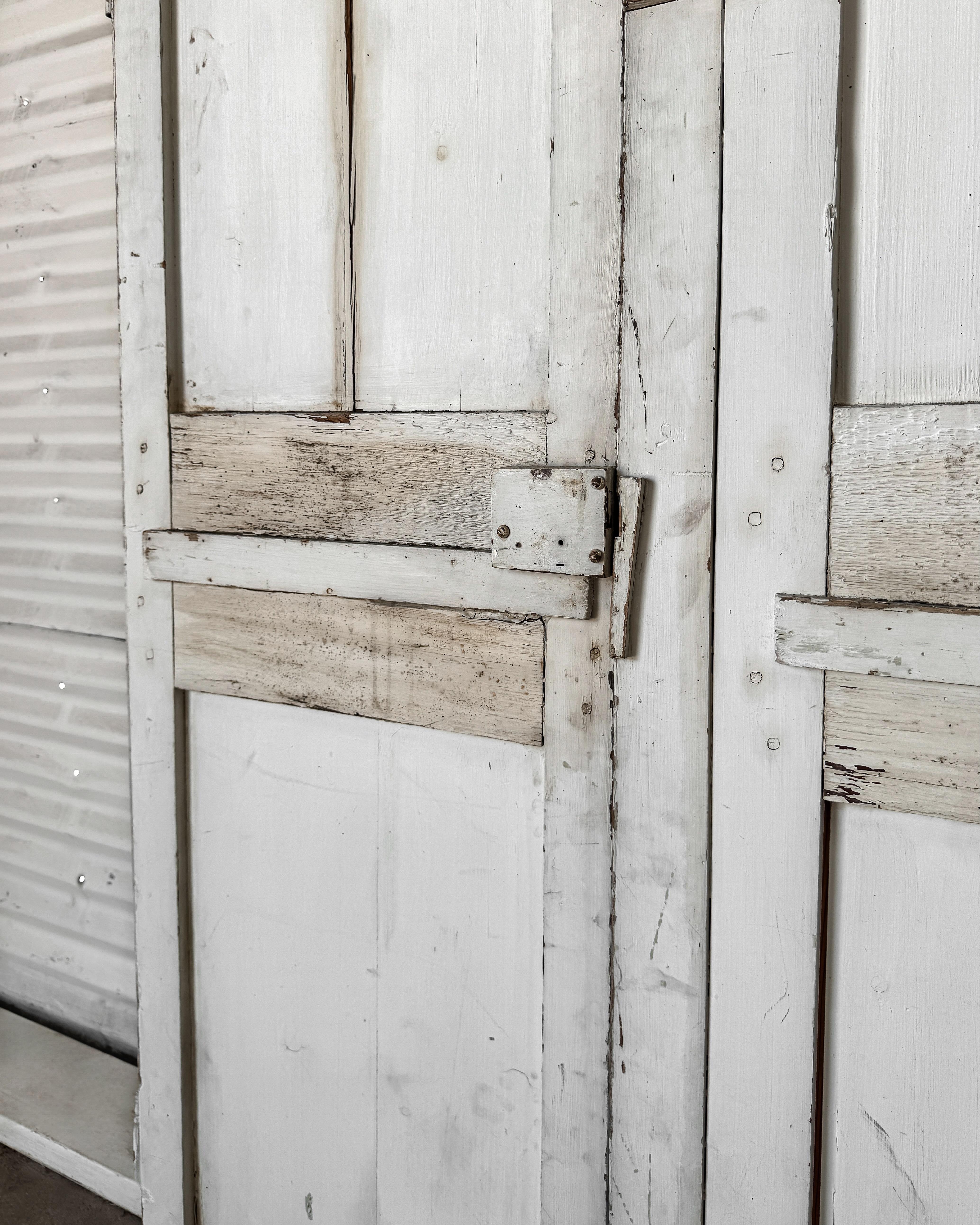 Pareja de puertas francesas de 2 hojas recuperadas del siglo XIX en venta 8