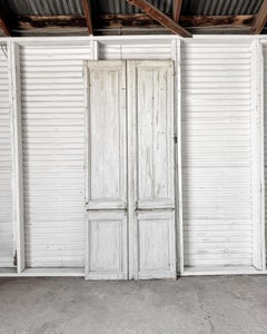 Pair of 19th Century Reclaimed 2-Panel French Doors