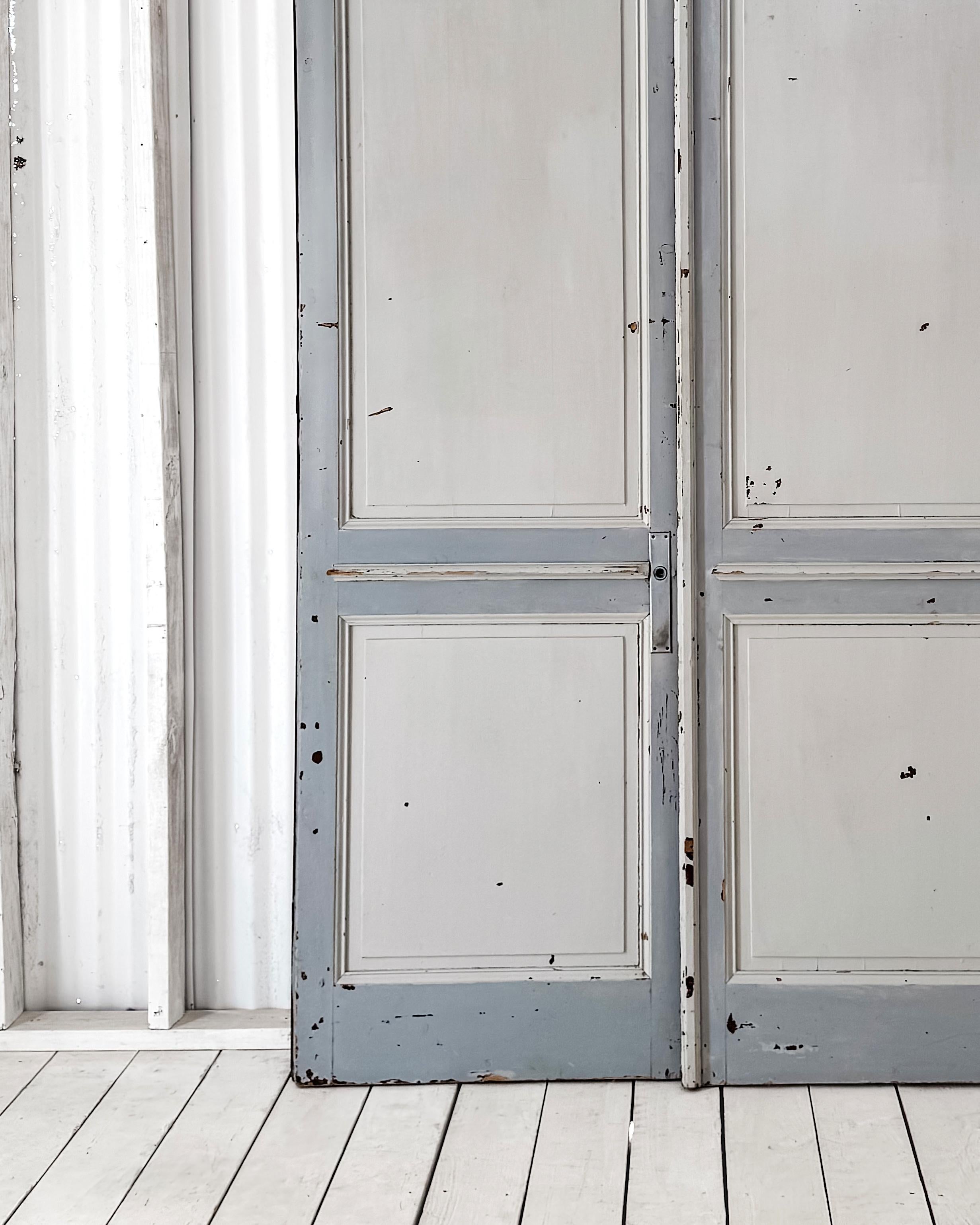 Pair of 19th Century Reclaimed Decorative French Doors For Sale 14
