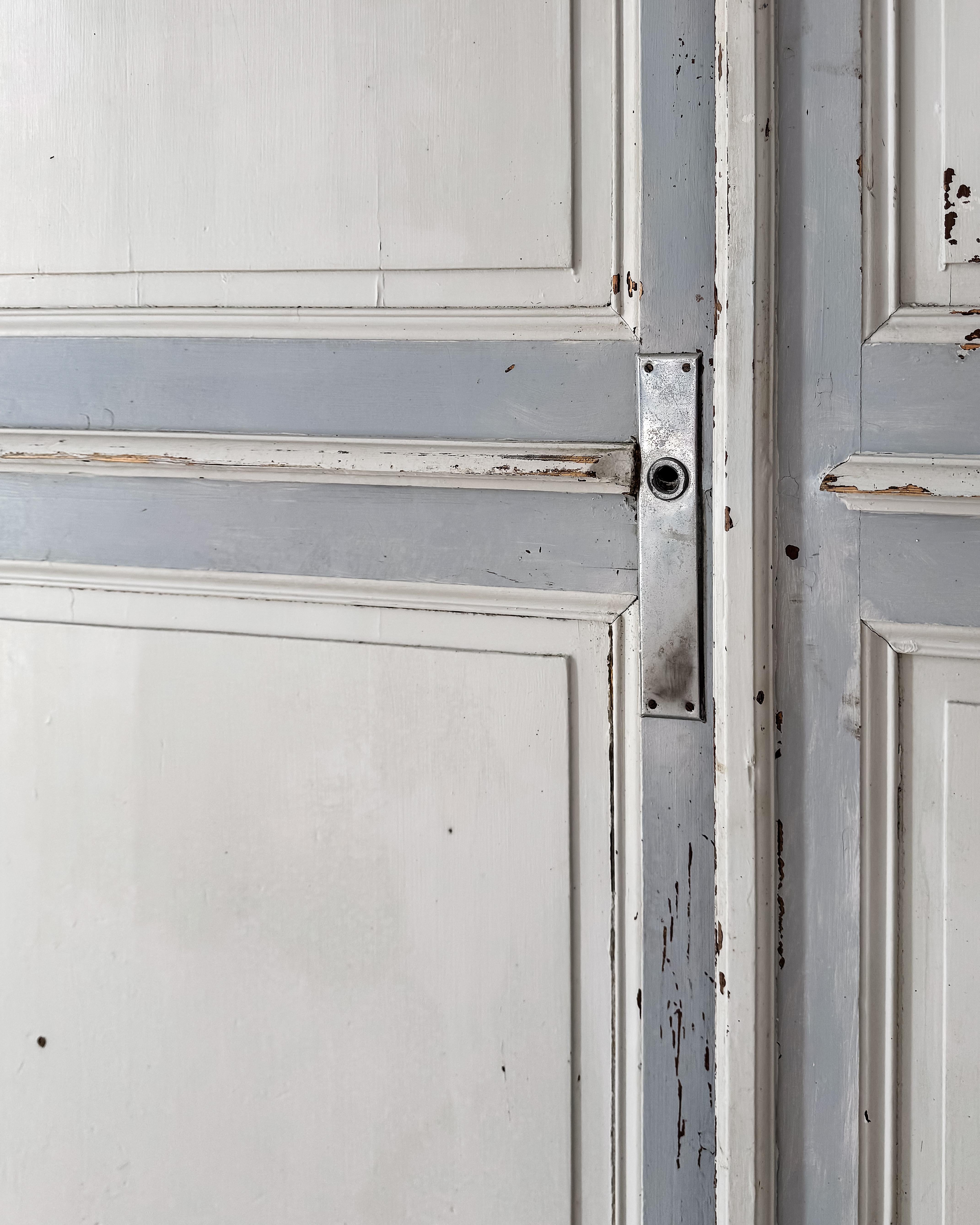 Pair of 19th Century Reclaimed Decorative French Doors For Sale 15