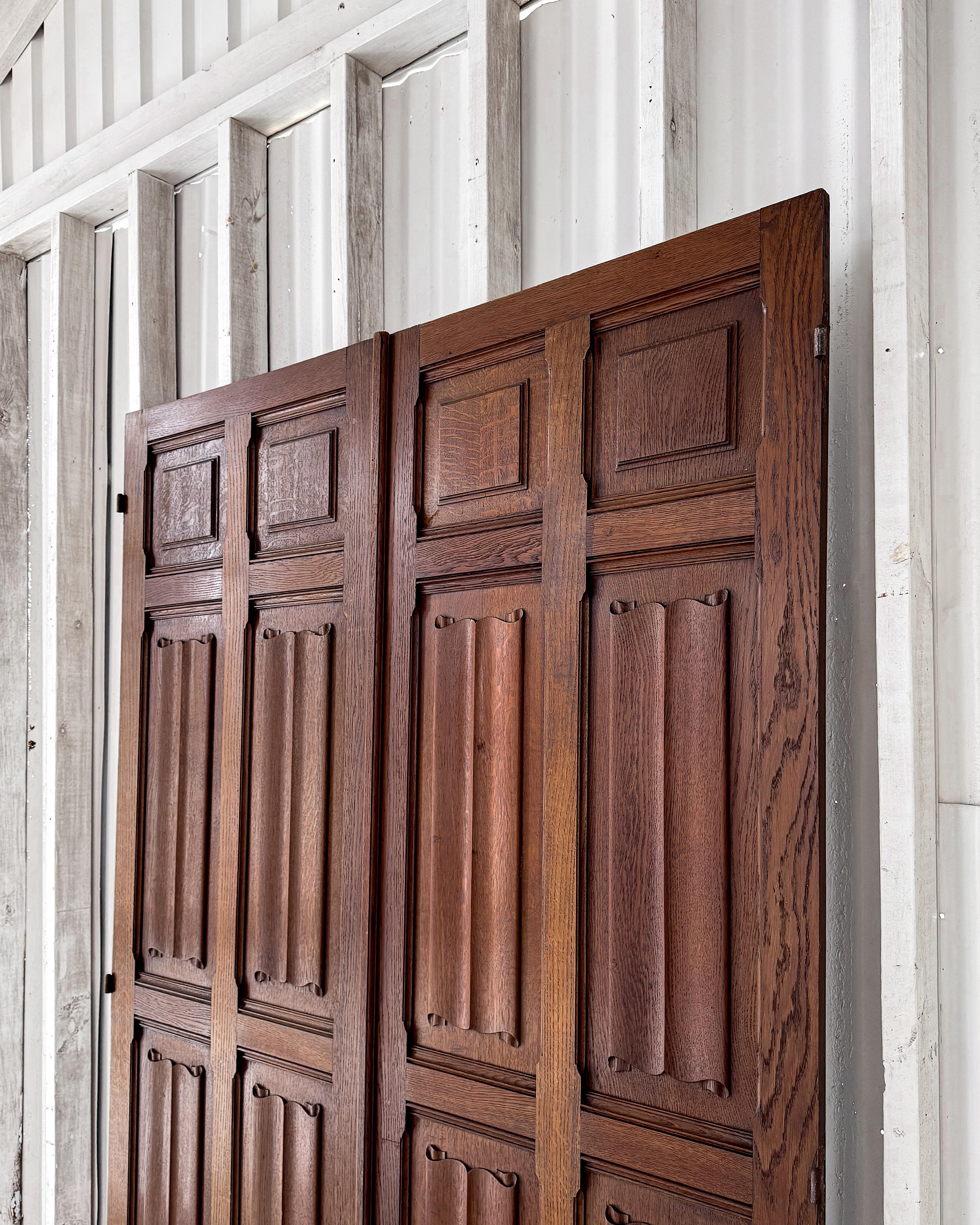 Pair of 19th Century Reclaimed Decorative French Doors For Sale 2