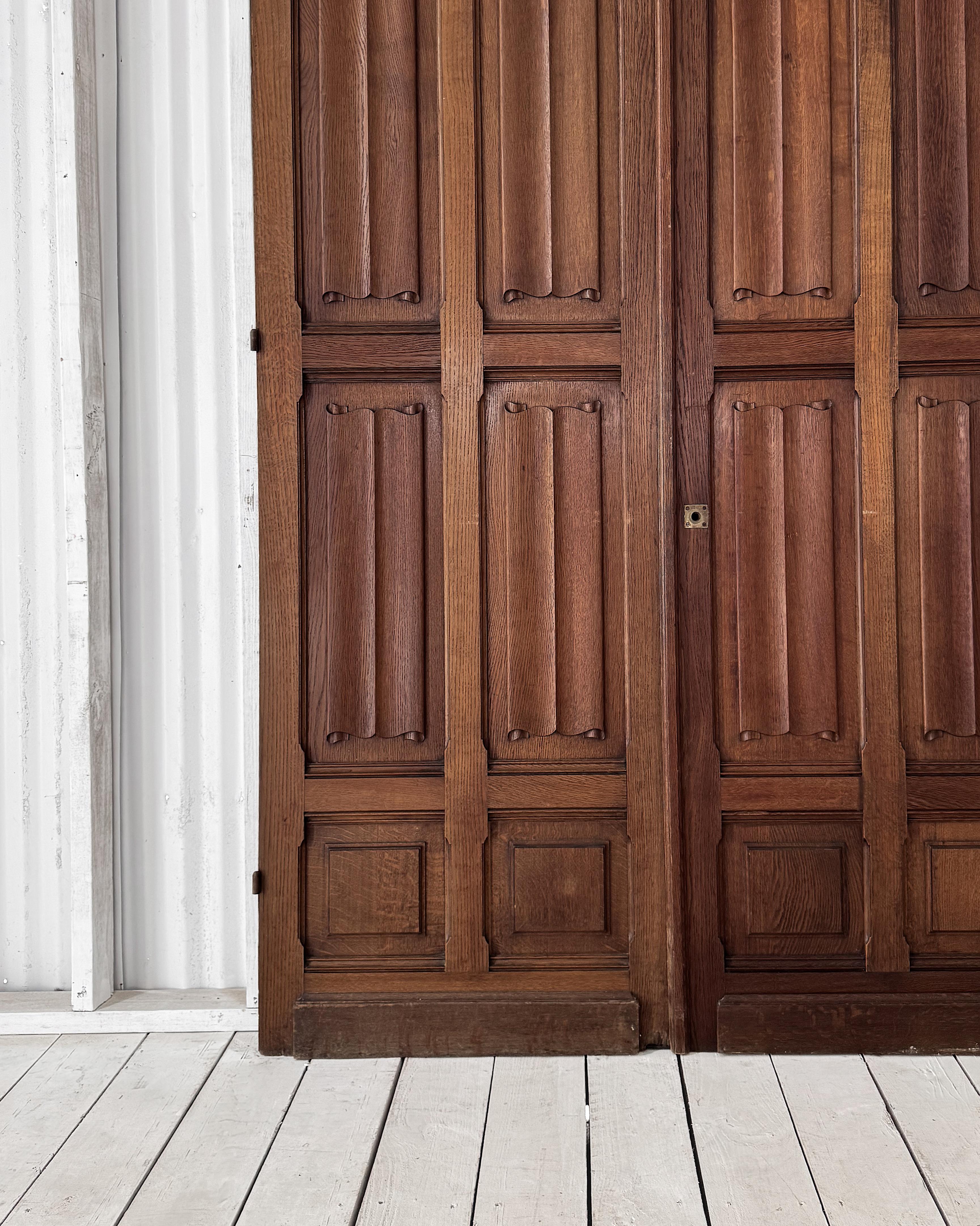 Pair of 19th Century Reclaimed Decorative French Doors For Sale 3