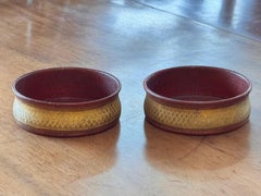 Pair of 19th Century Red Wine Coasters