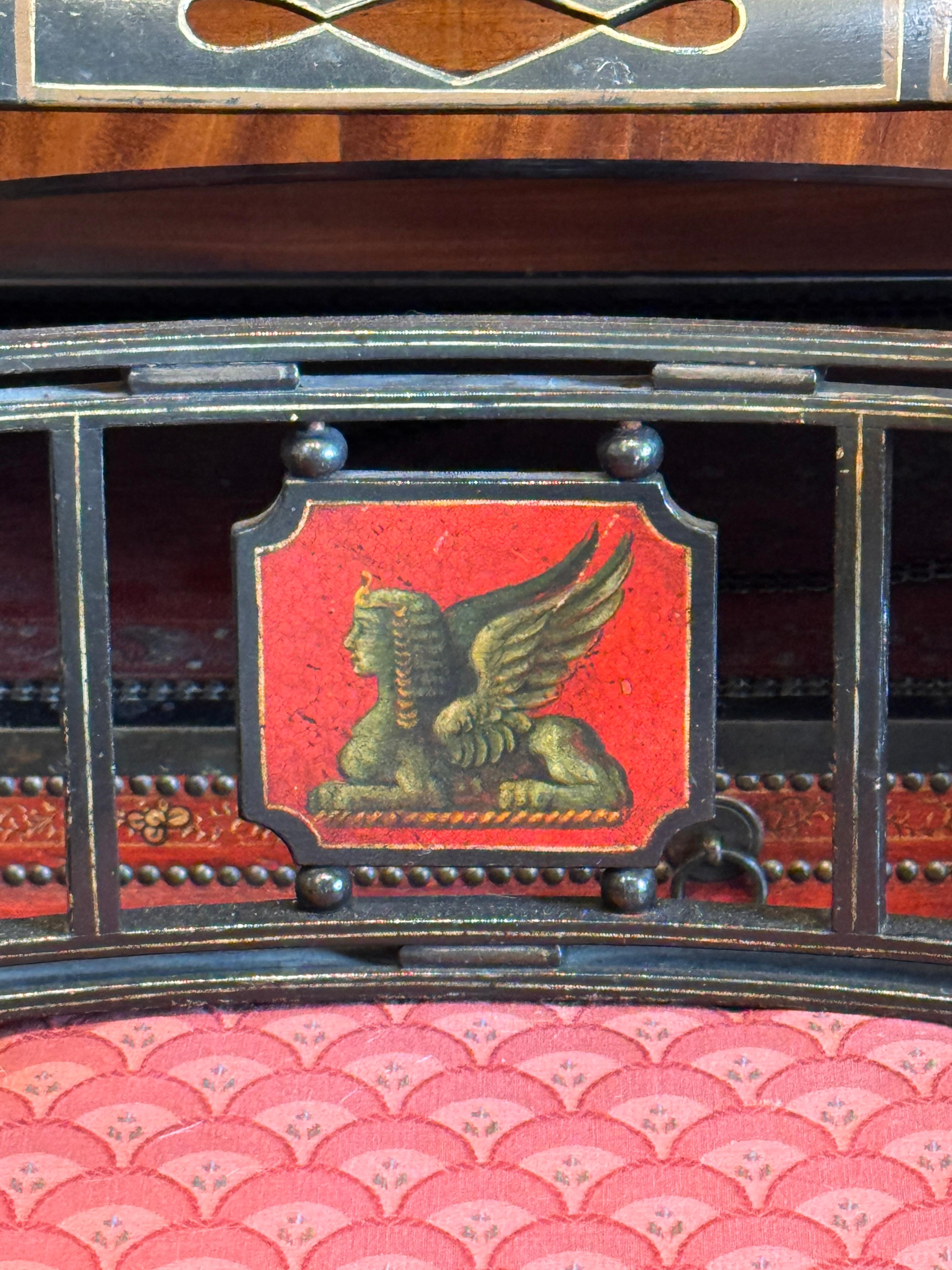 Inglese Coppia di poltrone Regency del 19° secolo in vendita