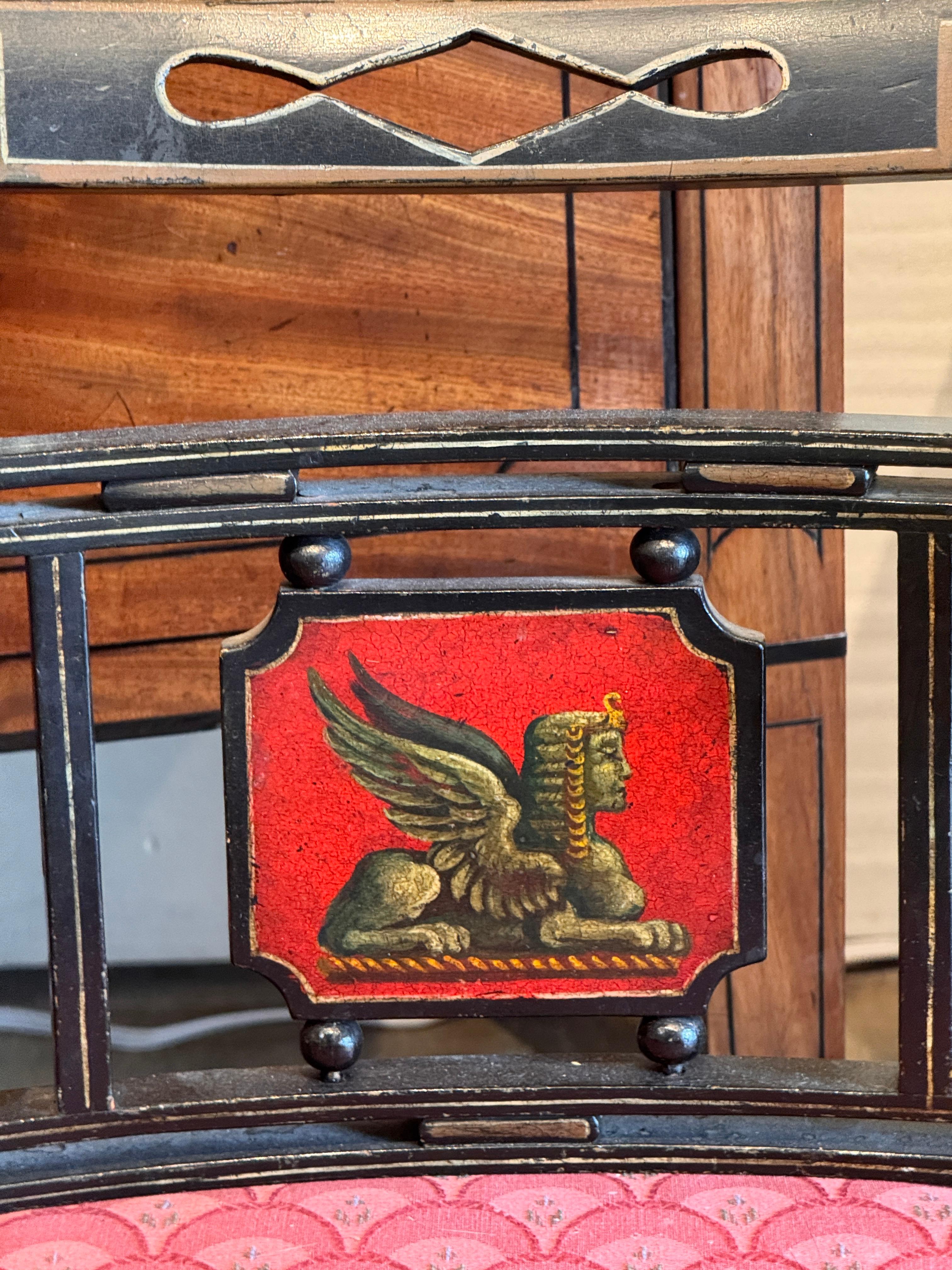 Coppia di poltrone Regency del 19° secolo In condizioni buone in vendita a Charlottesville, VA