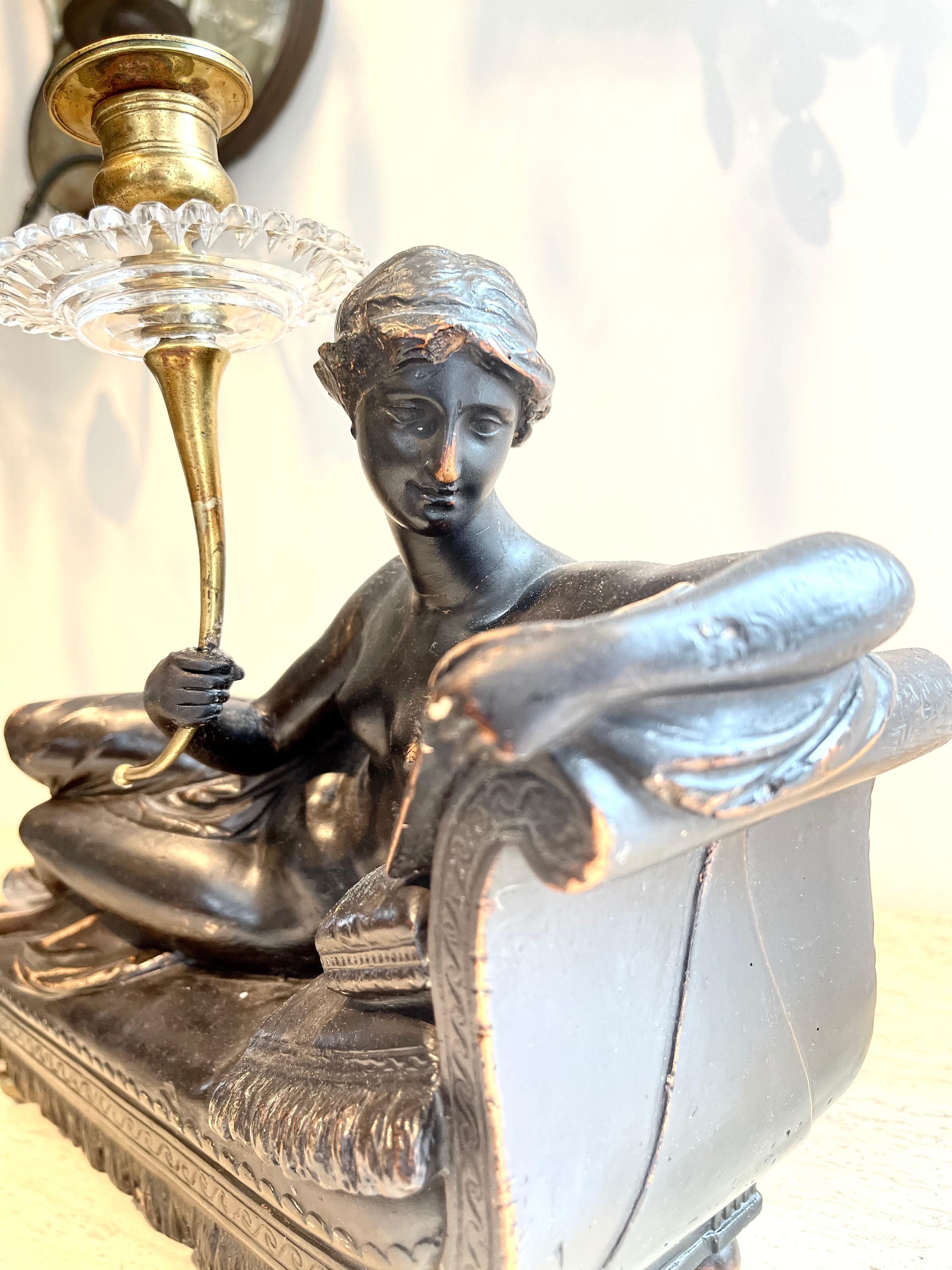 Pair of 19th Century Regency Candelabra of Venus Victrix For Sale 5