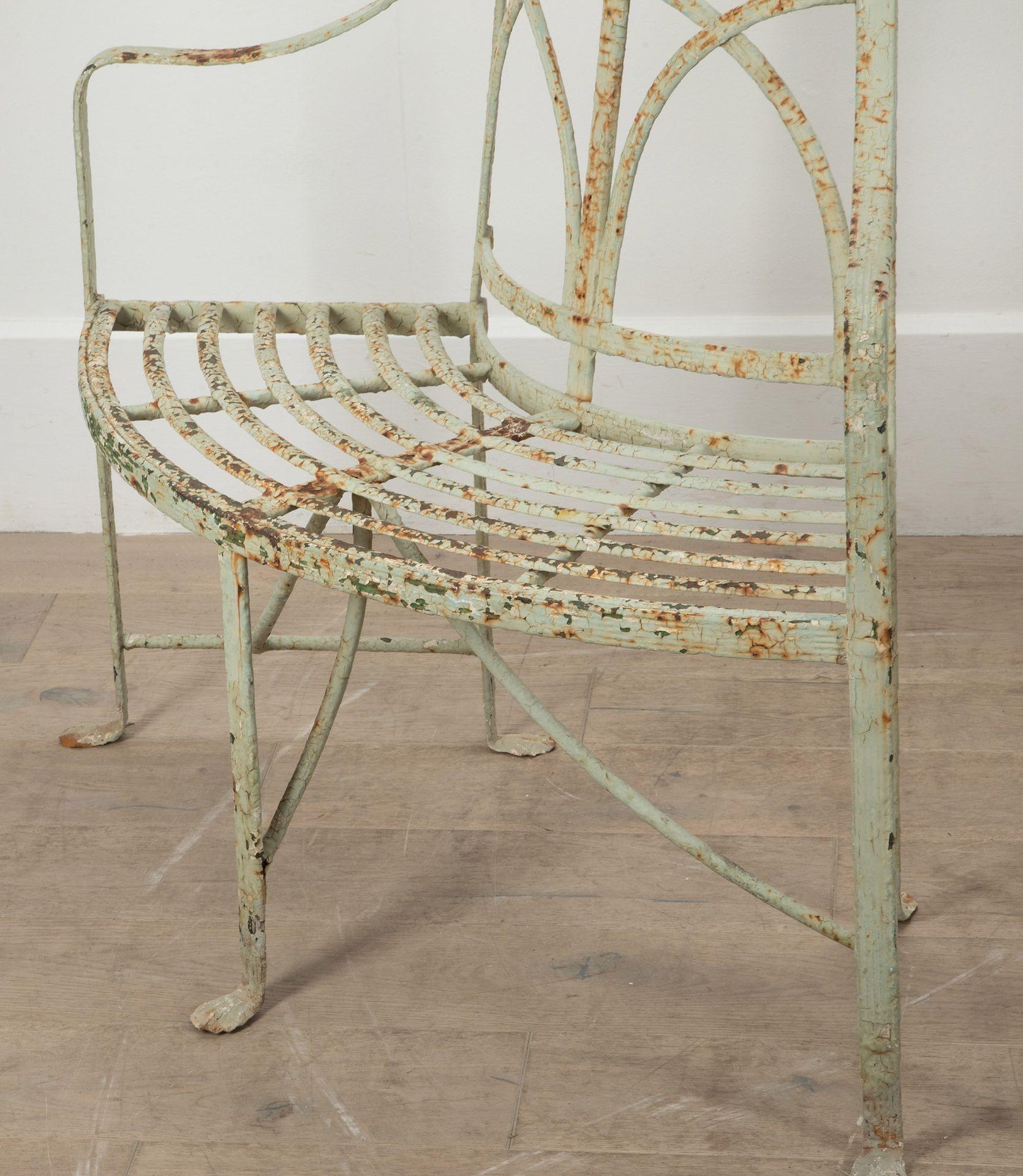 Paire de bancs de jardin d'angle Regency du 19ème siècle en vente 1