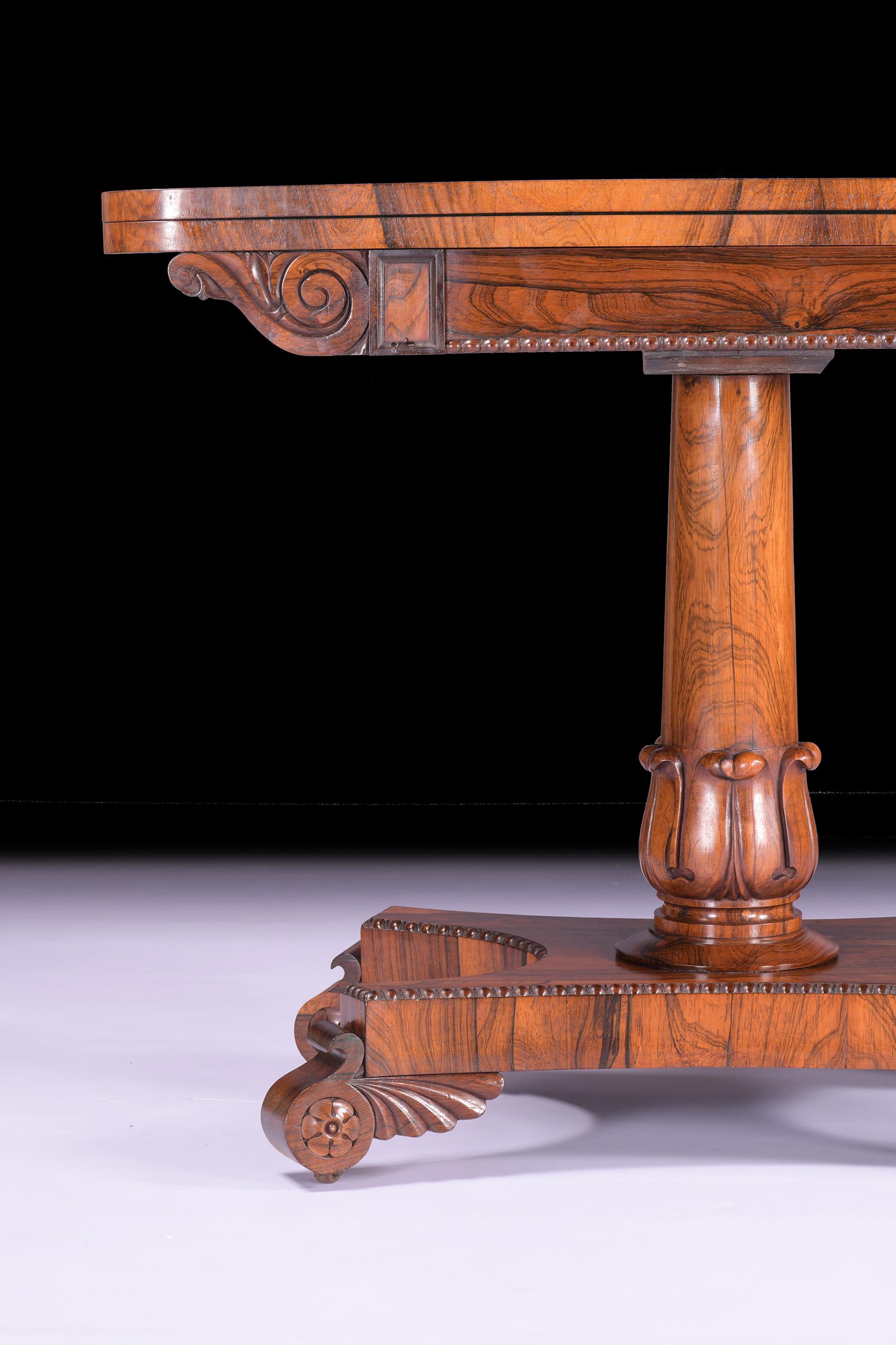 Pair of 19th Century Regency Gonzalo Alves Card Tables For Sale 2