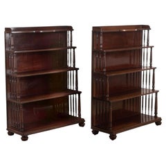 Pair of 19th Century Regency Mahogany Bookcases