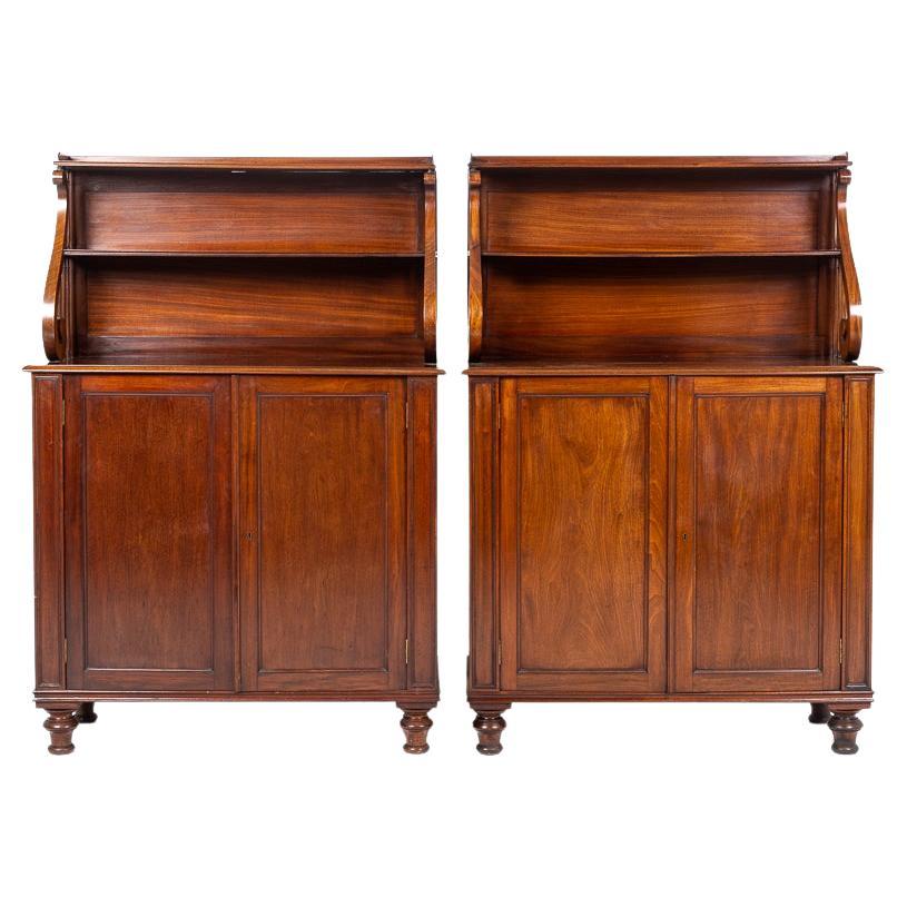 Pair of 19th Century Regency Mahogany Chiffoniers For Sale