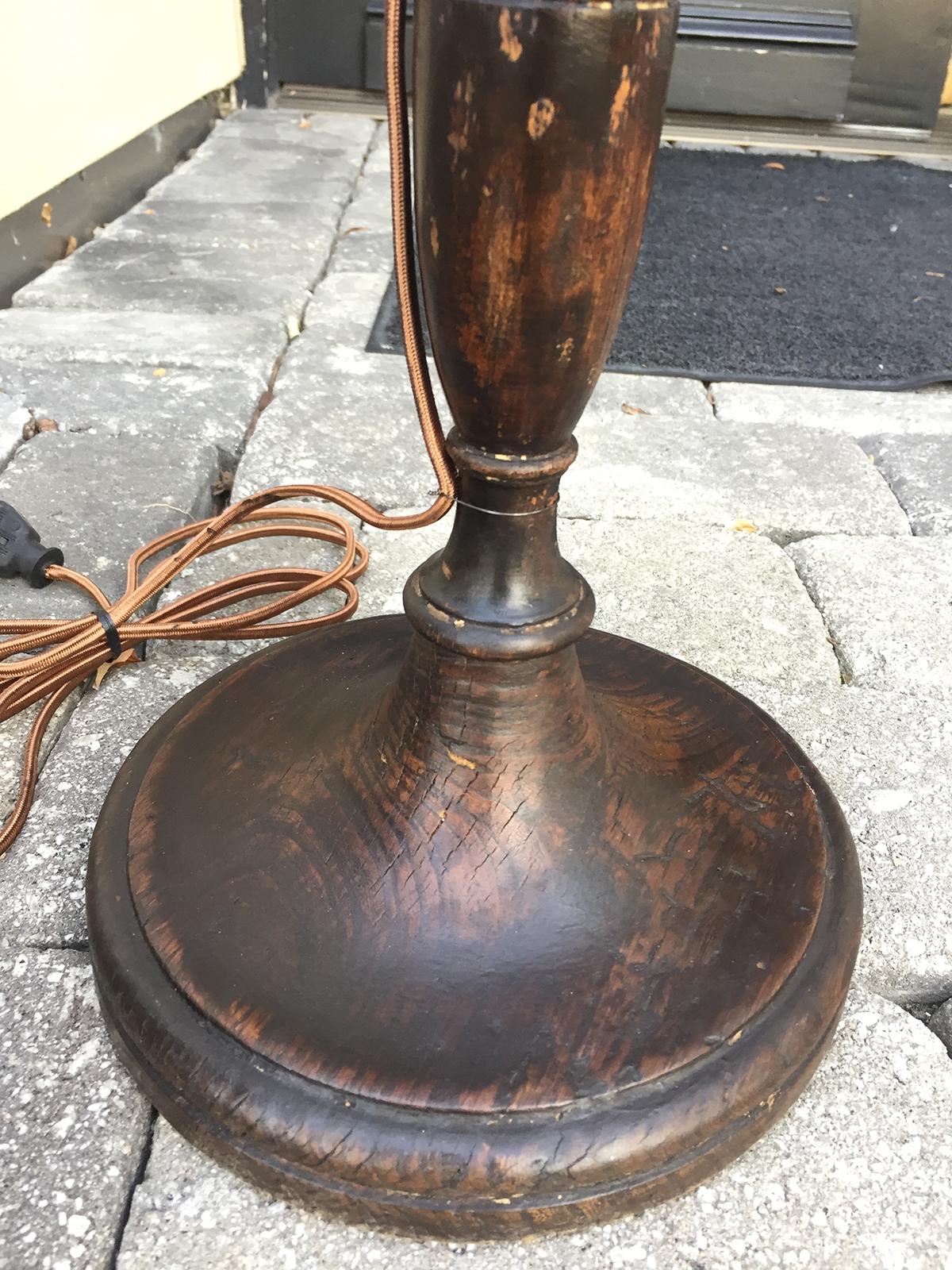 Pair of 19th Century Regency Pole Screens as Floor Lamps For Sale 3