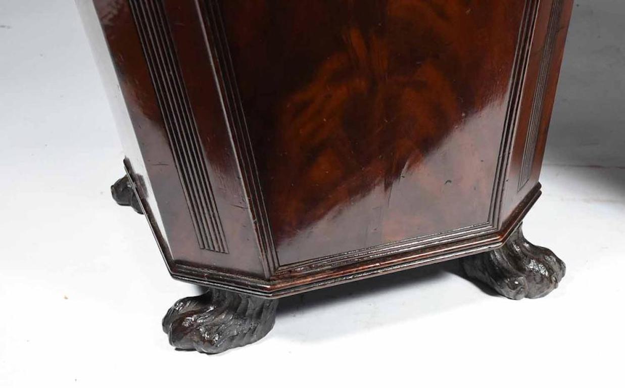 Mahogany Pair of 19th Century Regency Sarcophagus Shaped Cutlery Urn Boxes