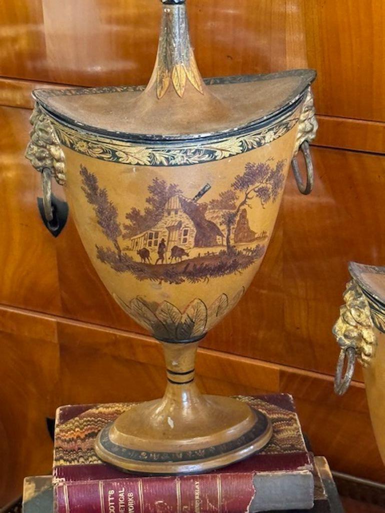 Regency Coppia di urne in stile Reggenza del XIX secolo in vendita