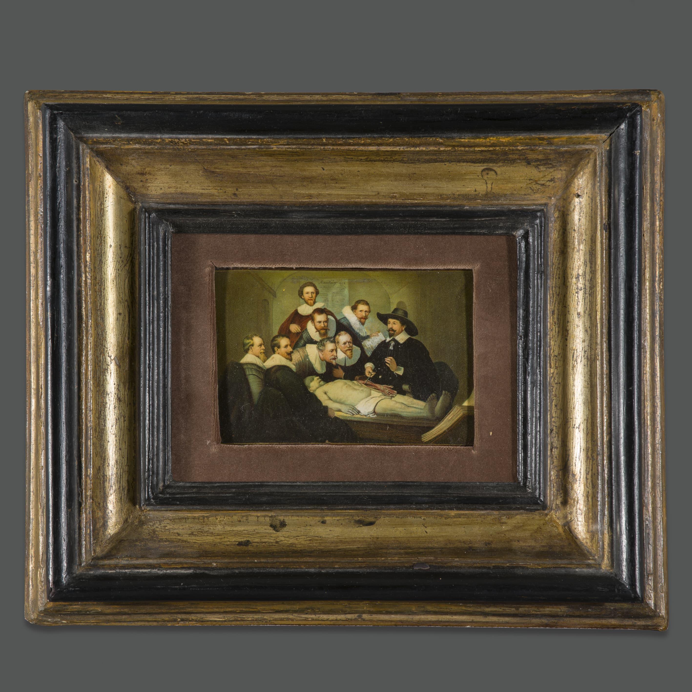 Paire d'importantes peintures à l'huile d'un disciple de Rembrant 
Les deux œuvres représentent deux tableaux célèbres : 