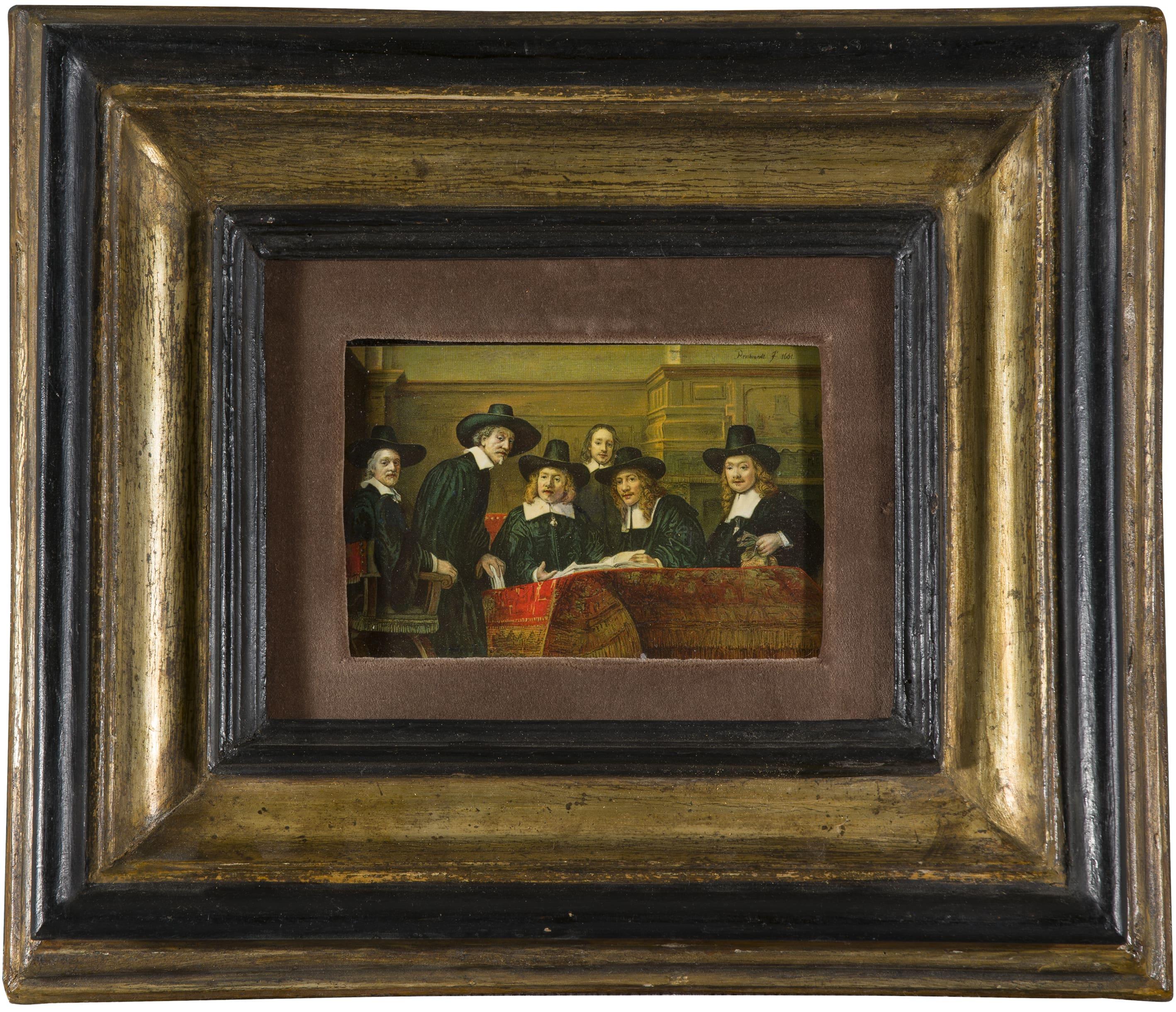 Coppia di dipinti di Rembrandt del 19° secolo In condizioni buone in vendita a Roma, IT