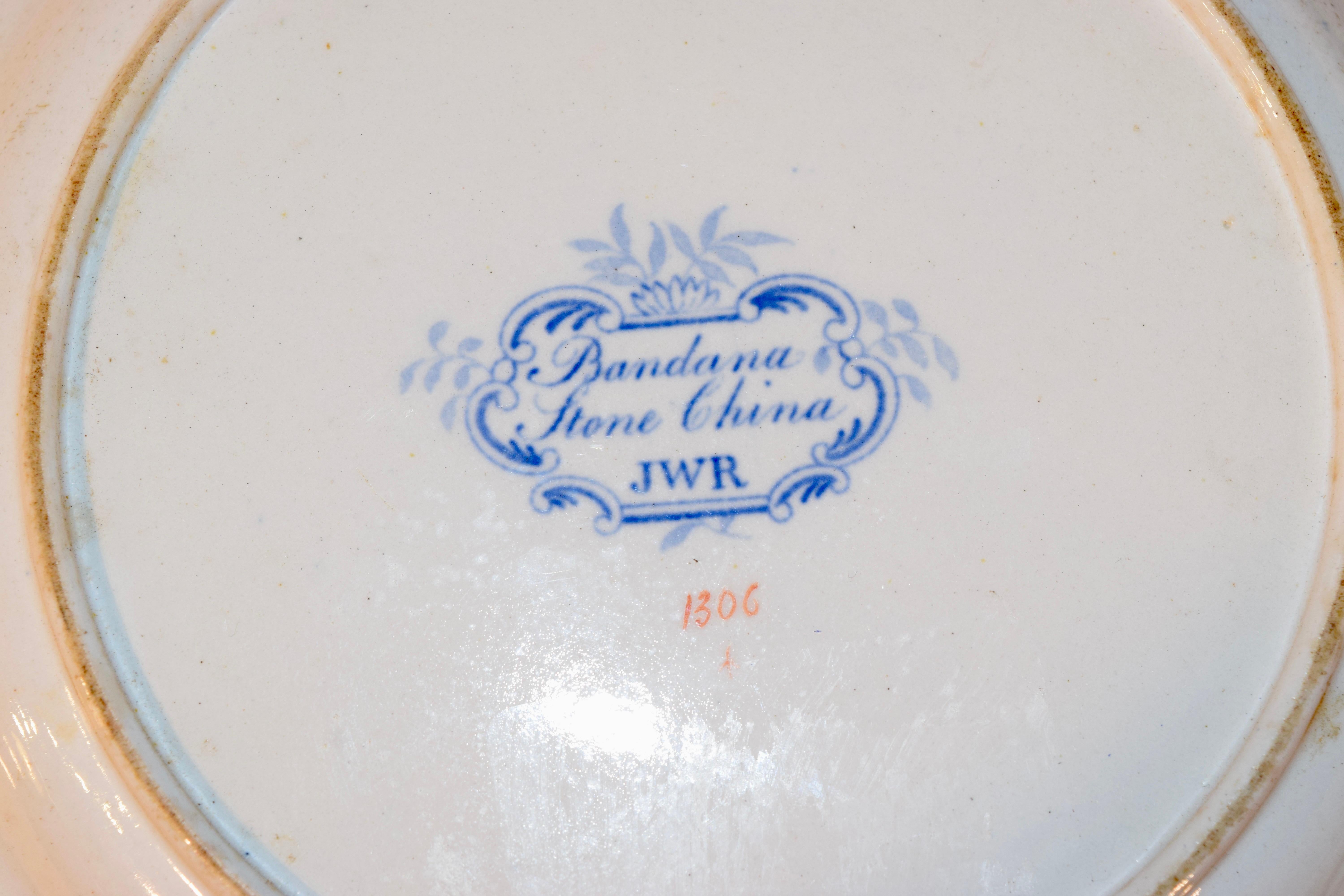 English Pair of 19th Century Ridgway Sandwich Plates For Sale