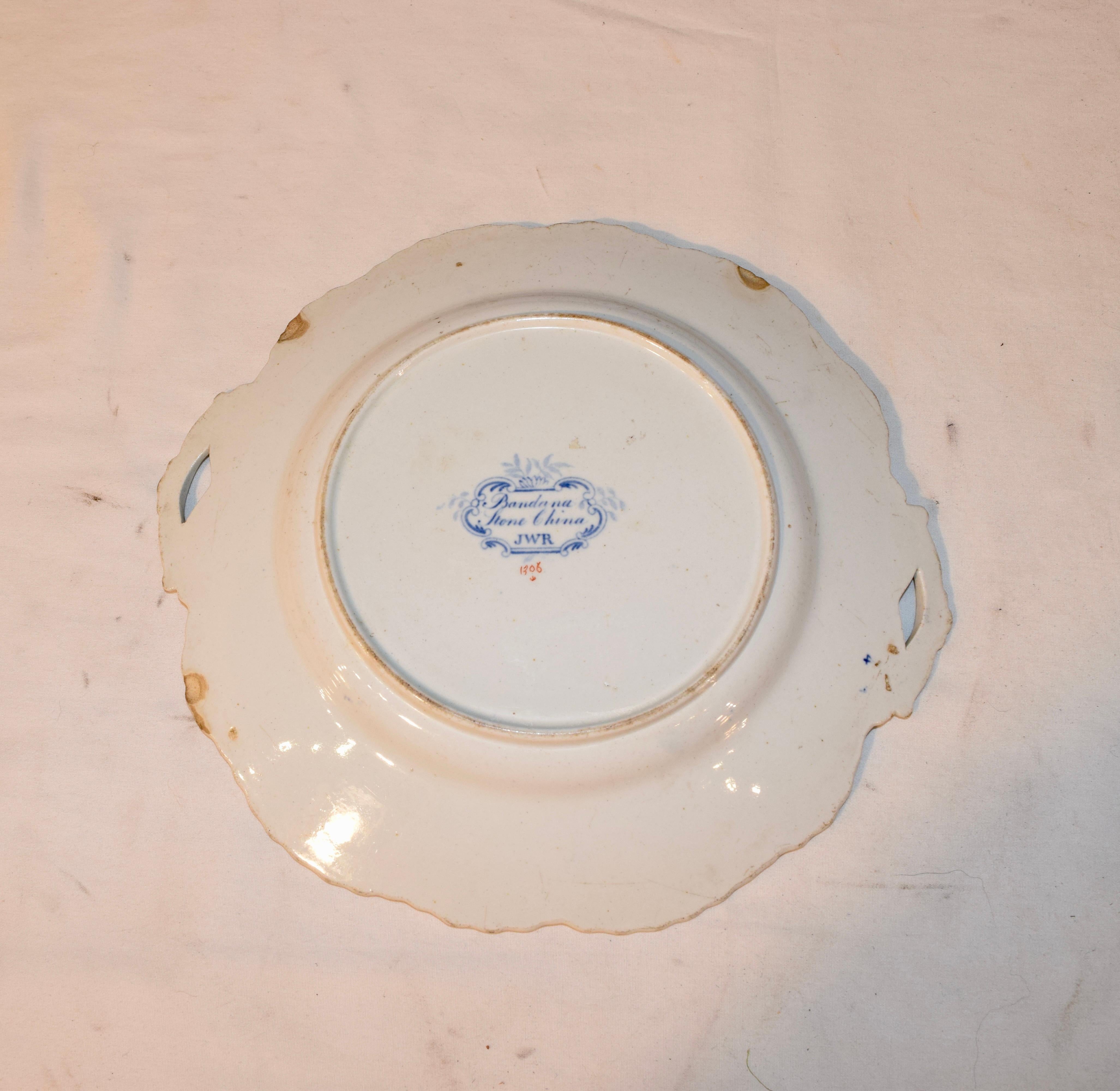 Ceramic Pair of 19th Century Ridgway Sandwich Plates For Sale