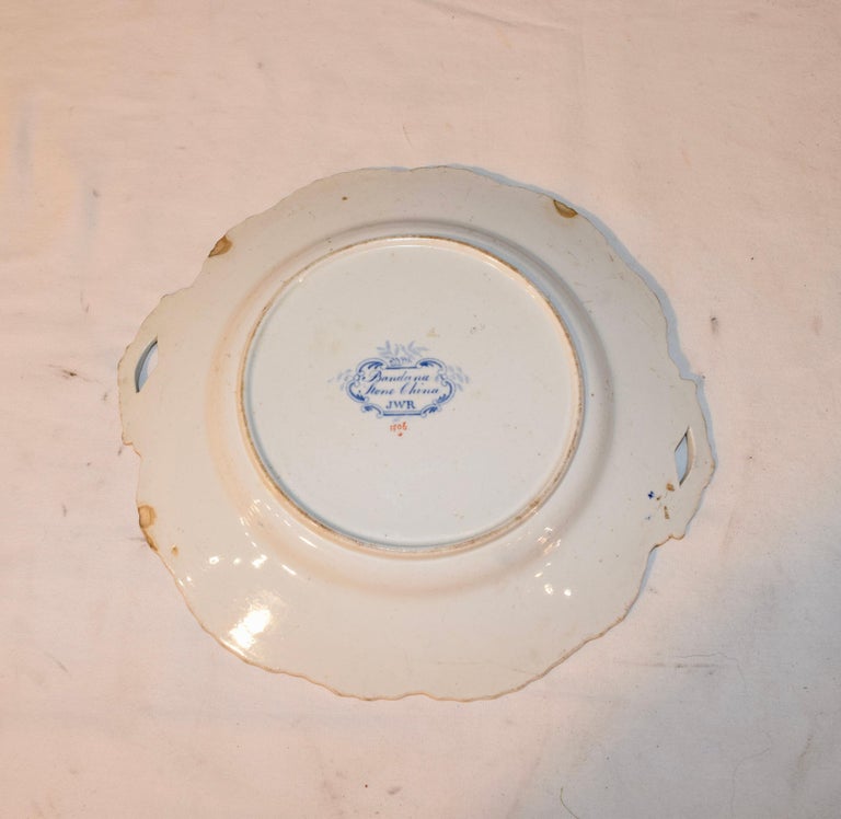 Pair of 19th Century Ridgway Sandwich Plates For Sale at 1stDibs
