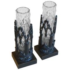 Pair of 19th Century Rose Vases