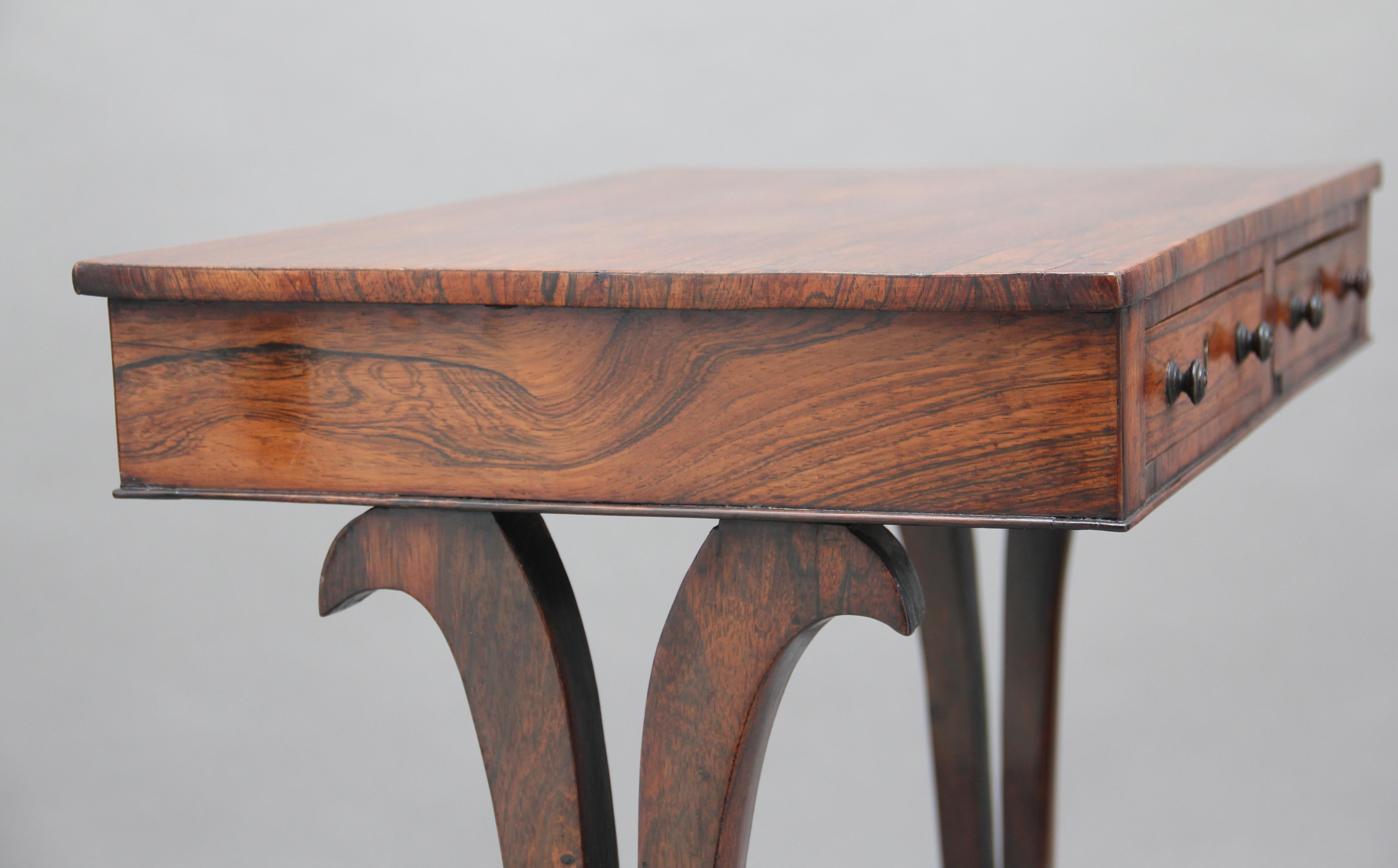 Pair of 19th Century Rosewood Side Tables 4