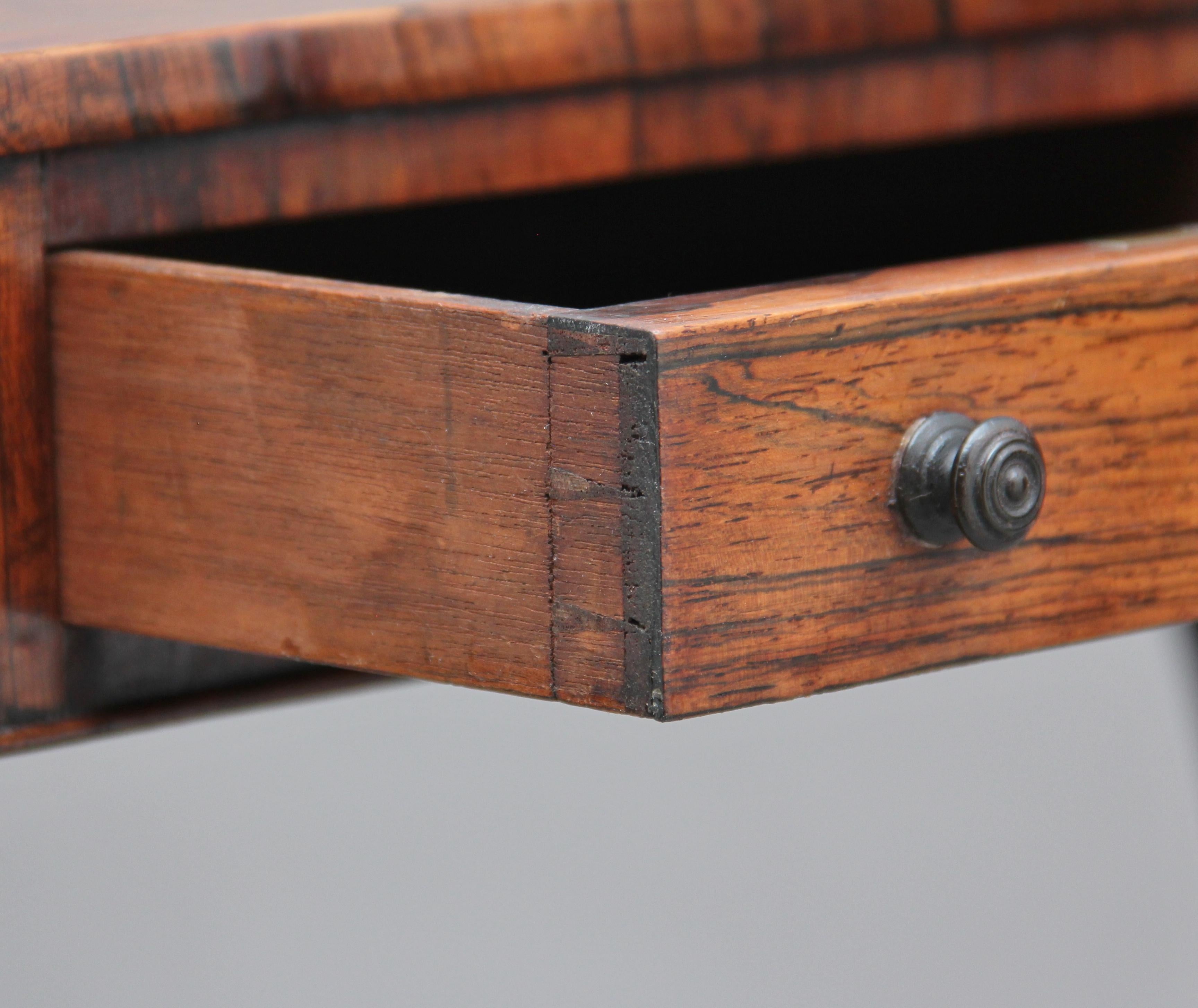 Pair of 19th Century Rosewood Side Tables 3