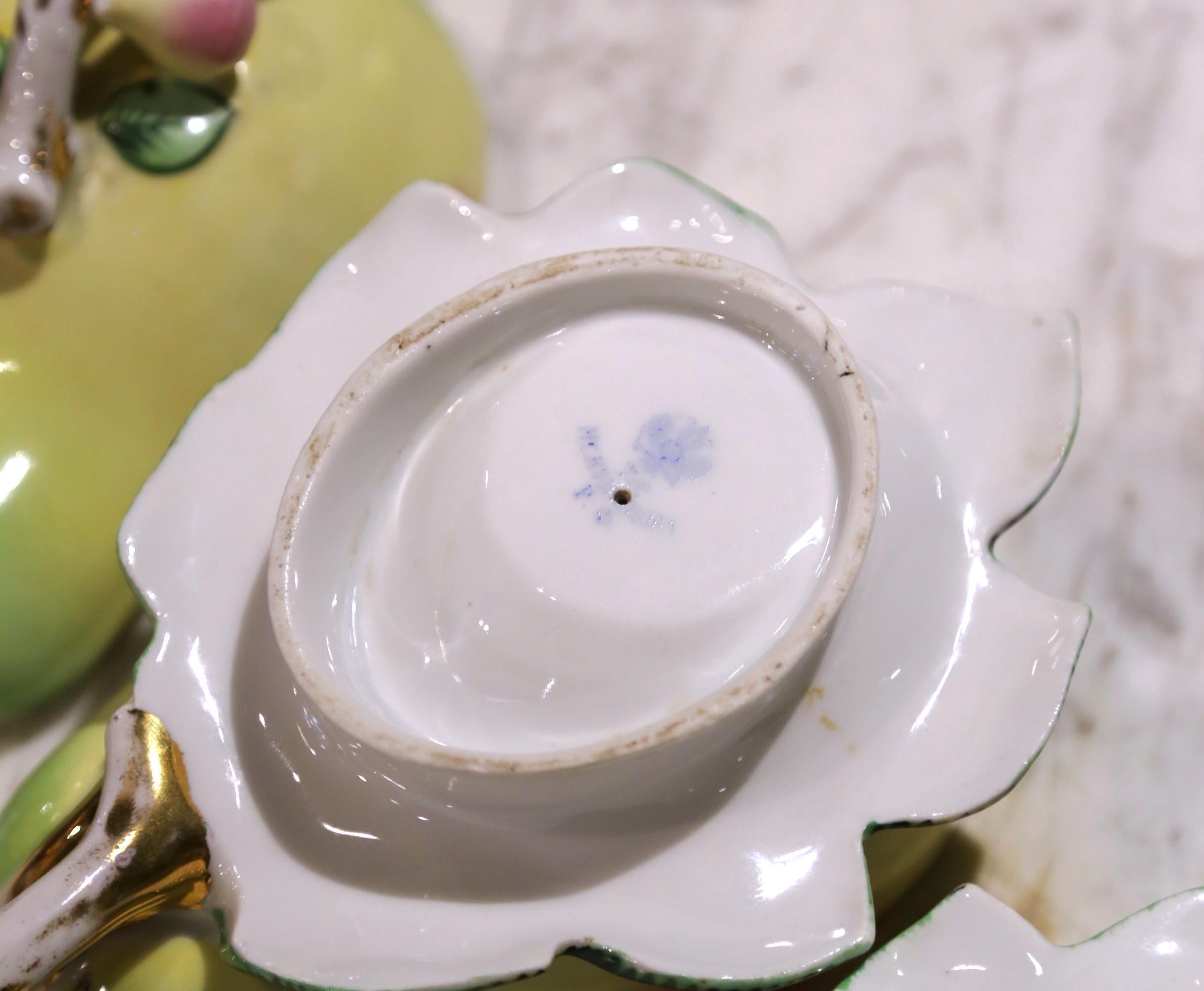 Pair of 19th Century Russian Kuznetsov Hand-Painted Porcelain Pear-Form Tureens For Sale 10